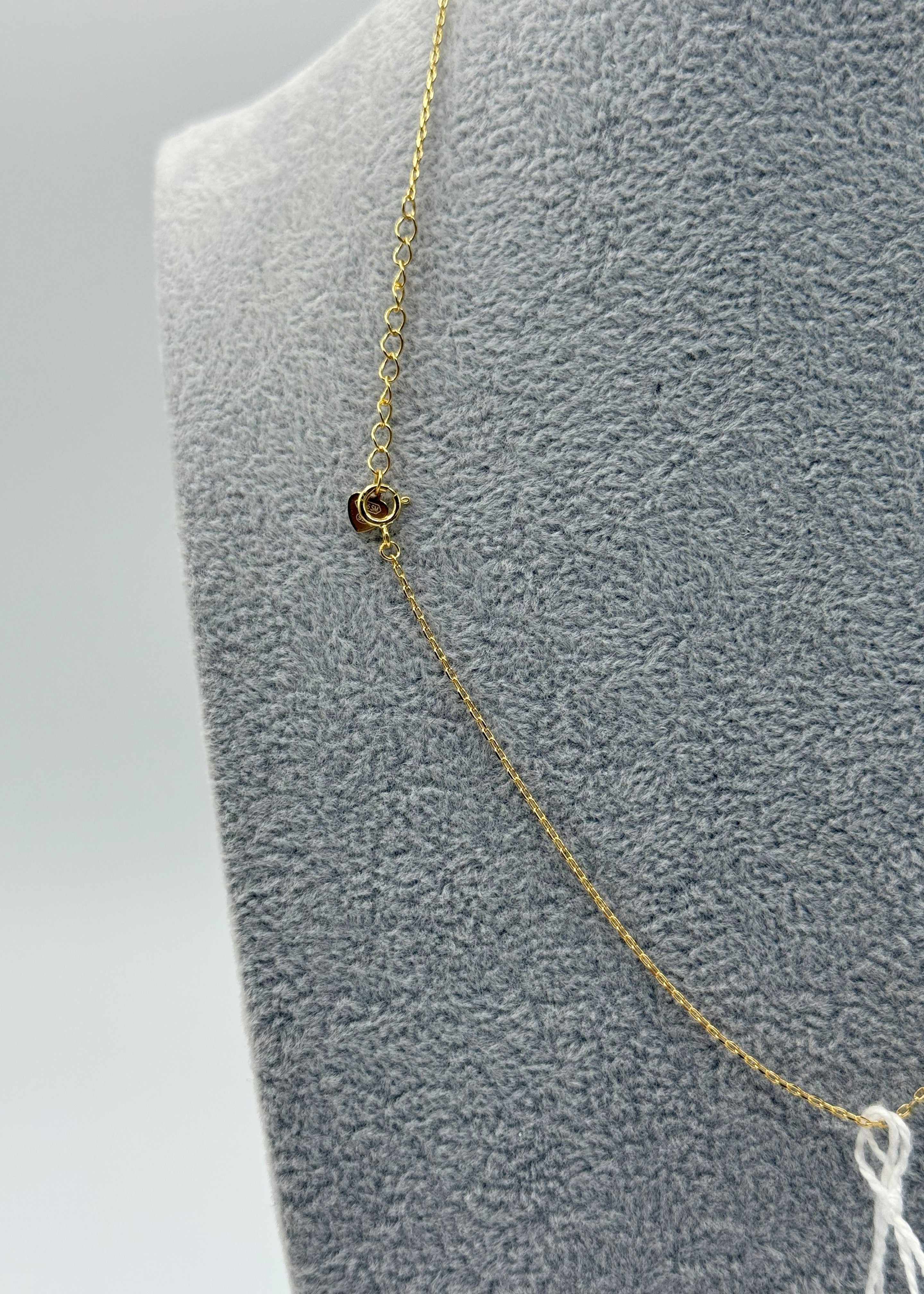 Collana Argento925 Dorata Con Cuore Zirconato Art.CL24/118