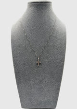 Collana Argento925 Con Ciondolo Crocifisso Zirconato Art.P20/24