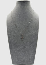 Collana Argento925 Con Ciondolo Crocifisso Zirconato Art.P20/21A