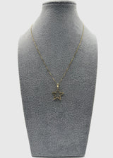 Collana Argento925 Dorata Con Stella Zirconata Art.P31/89