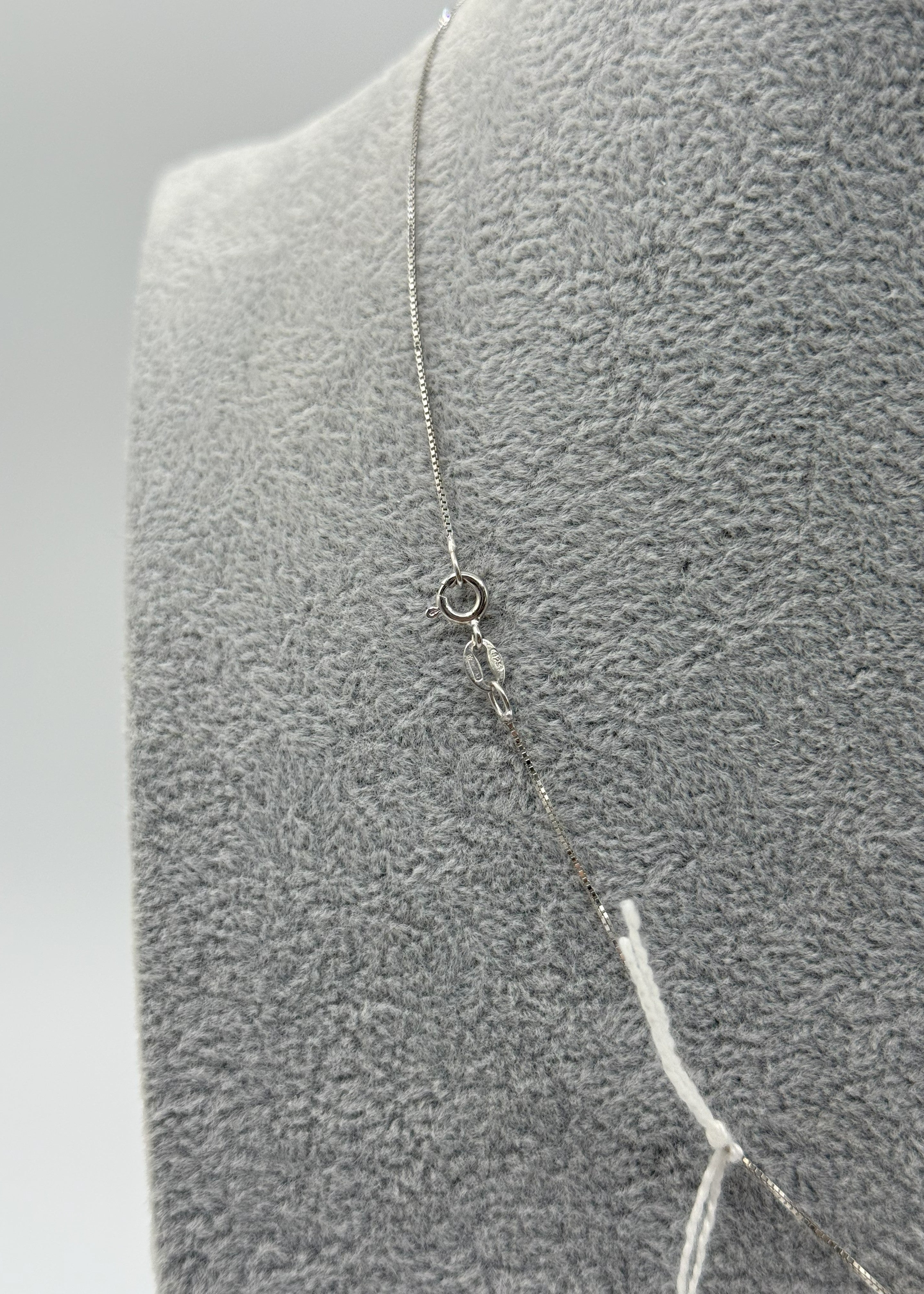 Collana Argento925 Con Cuore Zirconato Color Rame Art.P24/4