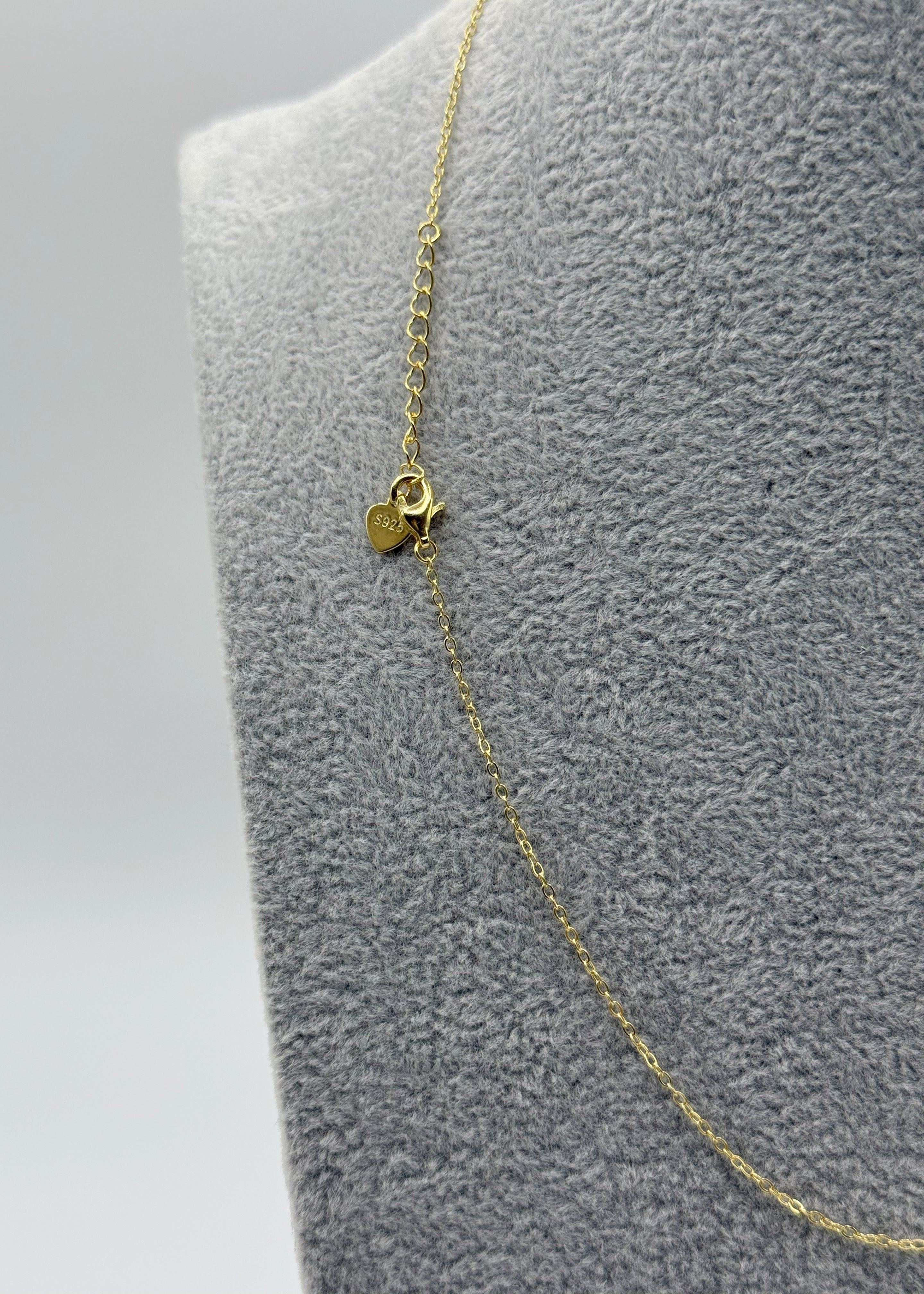 Collana Argento925 Dorata Con Foglioline Zirconate Art.CL37/28