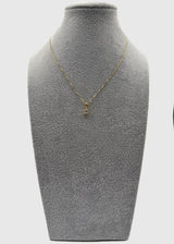 Collana Argento925 Dorata Con Ciondolo Zirconato Art.P1/1C6