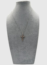 Collana Argento925 Con Ciondolo Crocifisso Zirconato Art. 9655