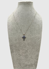 Collana Argento925 Con Ciondolo Crocifisso Zirconato Art.P20/79