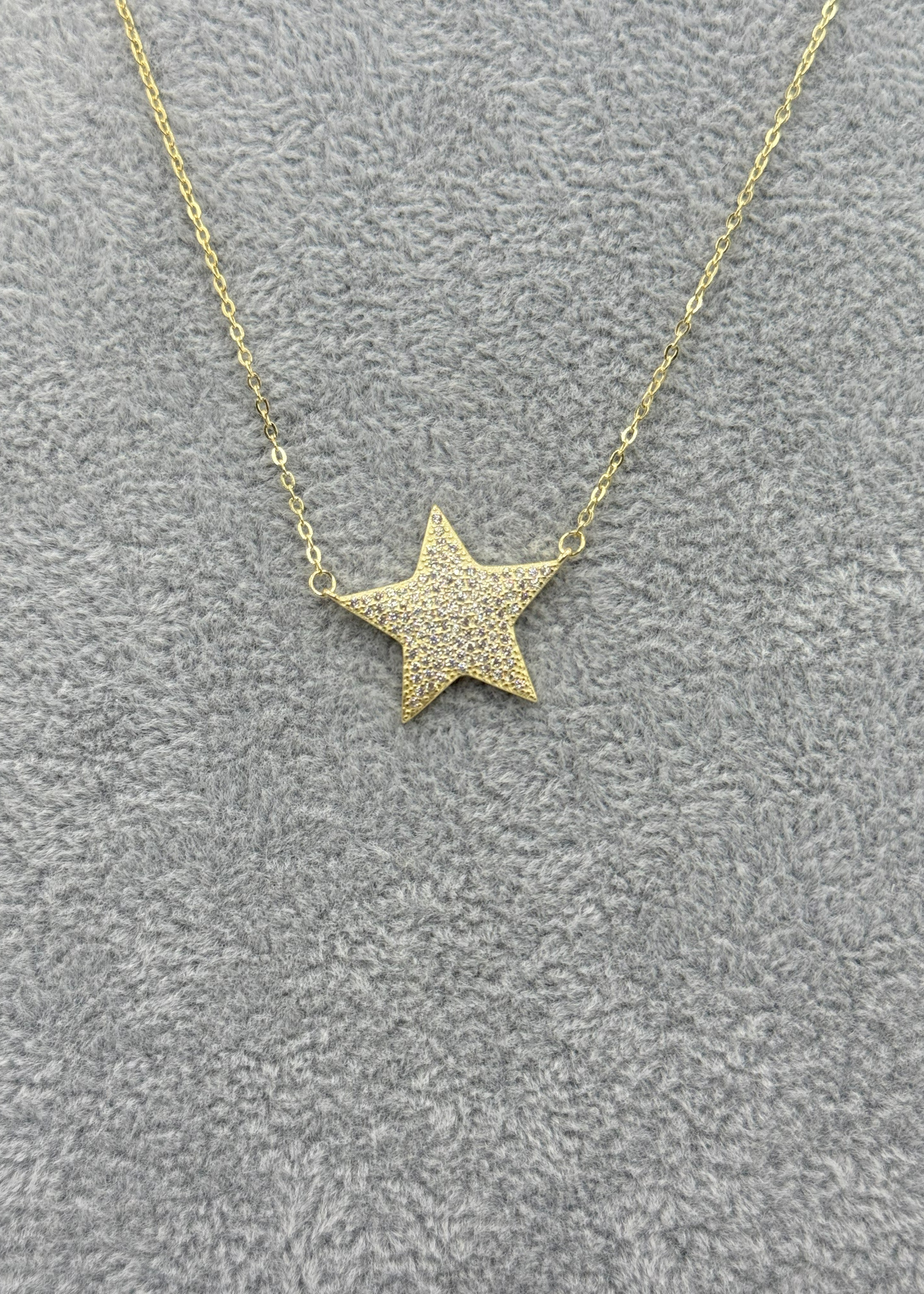Collana Argento925 Dorata Con Stella Zirconata Art.CL30/4