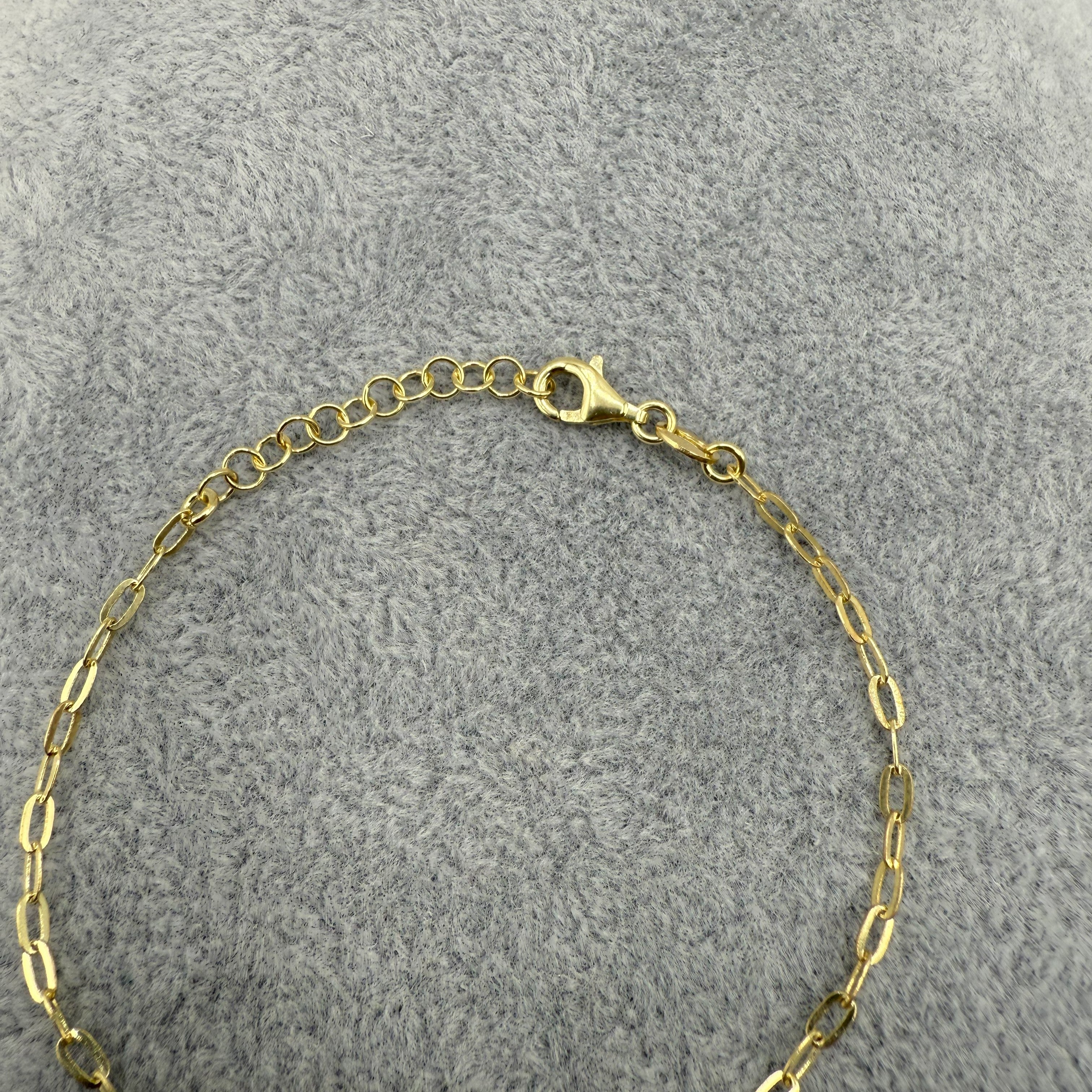 Bracciale Argento925 Dorato Con Ciondolo Stella e ZIrconi Art.9946