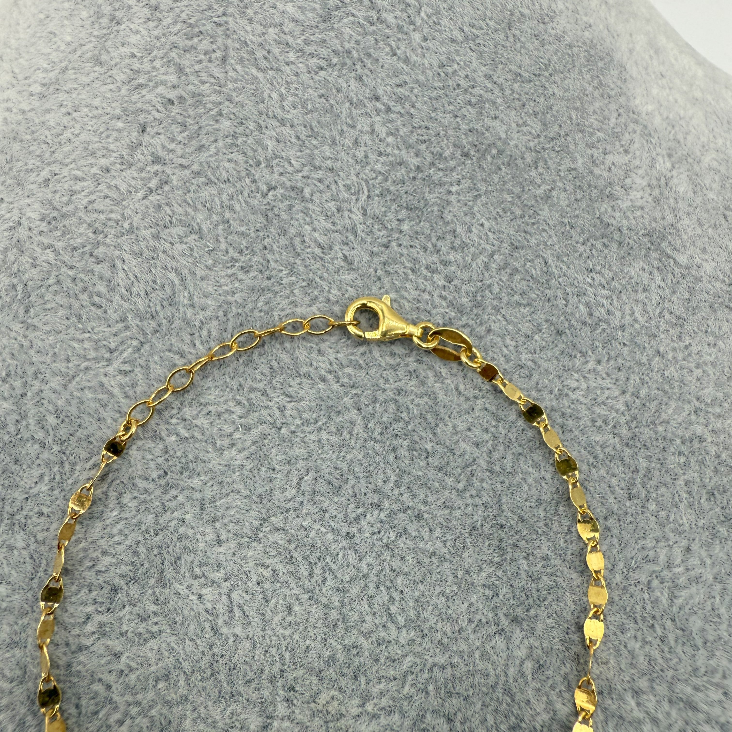 Bracciale Argento925 Dorato Con Ciondolo e Zirconi Colorati Art.9946