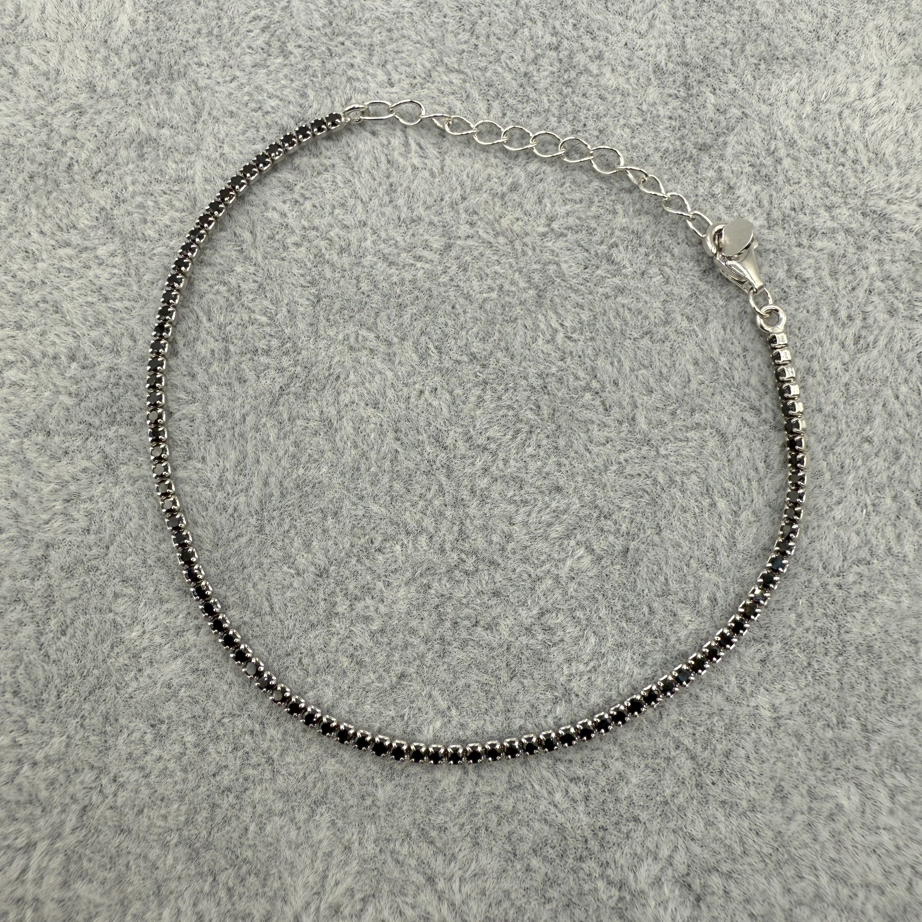 Bracciale Argento925 Tennis Nero