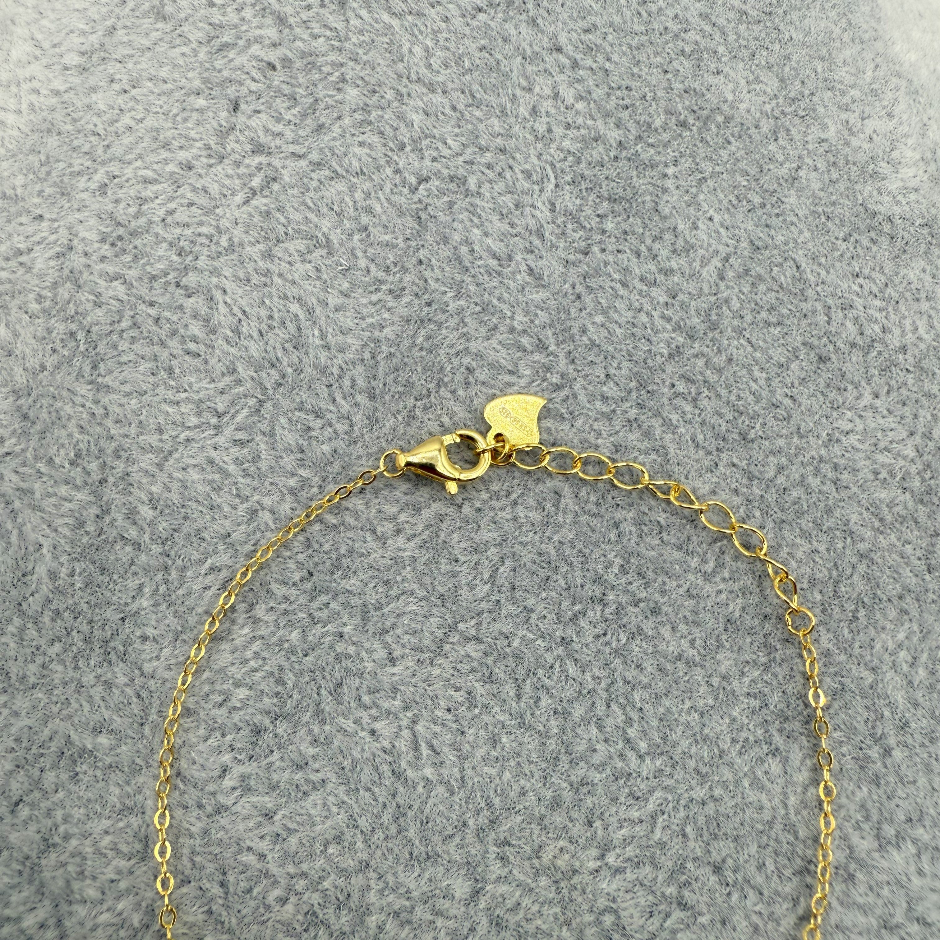 Bracciale Argento925 Dorato Con Fiorellini Zirconati Art.Br34