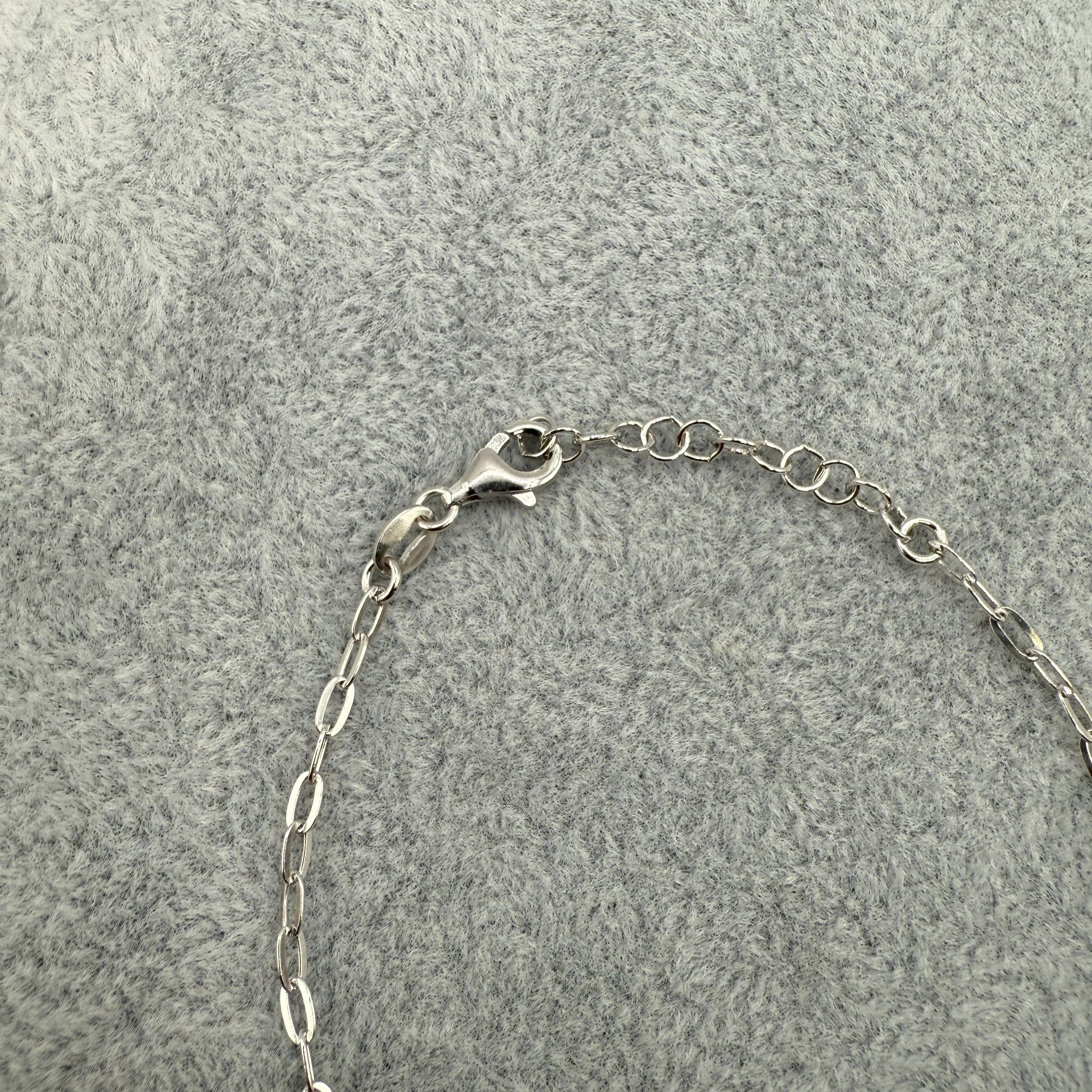 Bracciale Argento925 Con Zirconi e Cuore A Forma Di Lucchetto Art.9946