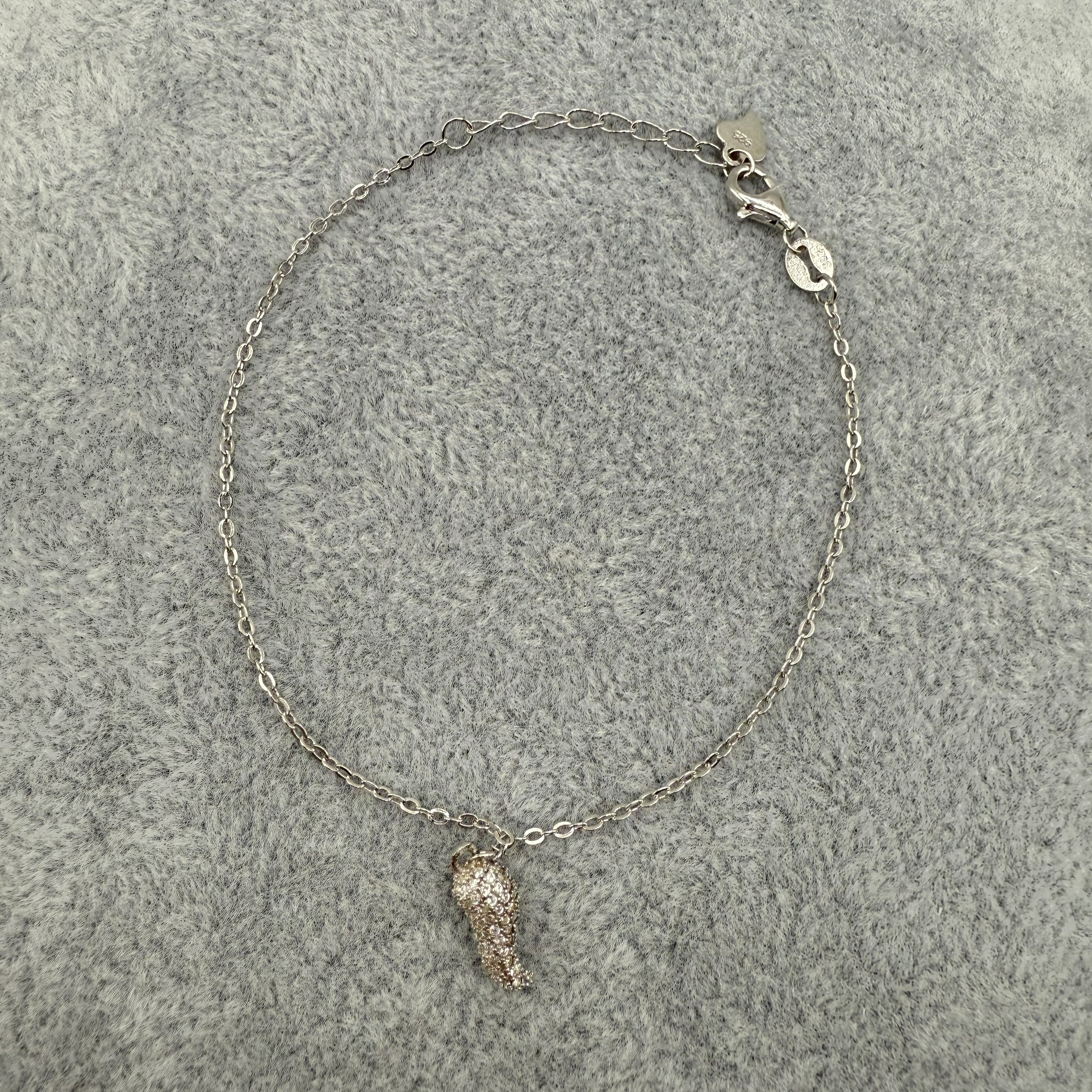 Bracciale Argento925 Con Cornetto Zirconato Art.CR1A