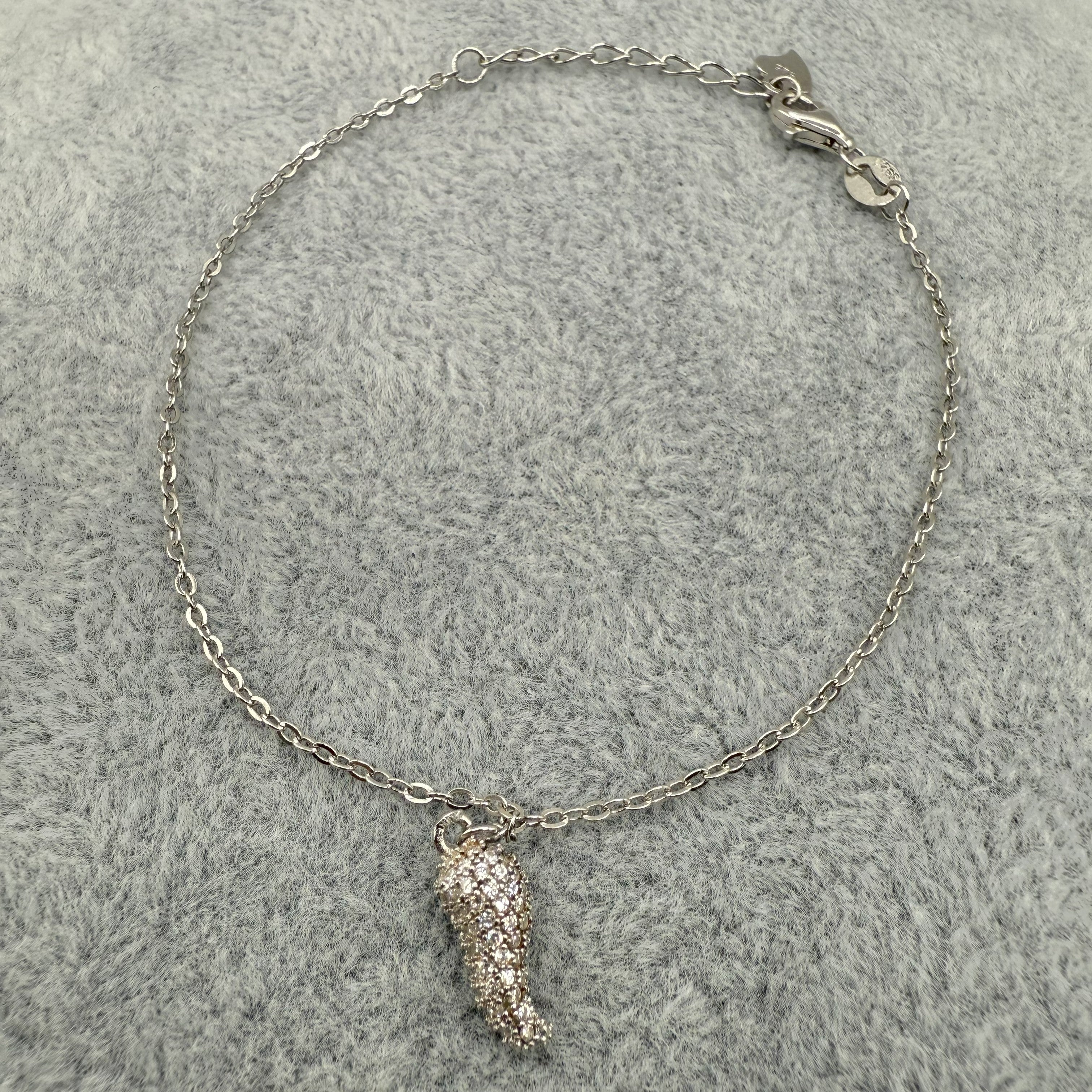 Bracciale Argento925 Con Cornetto Zirconato Art.CR1A