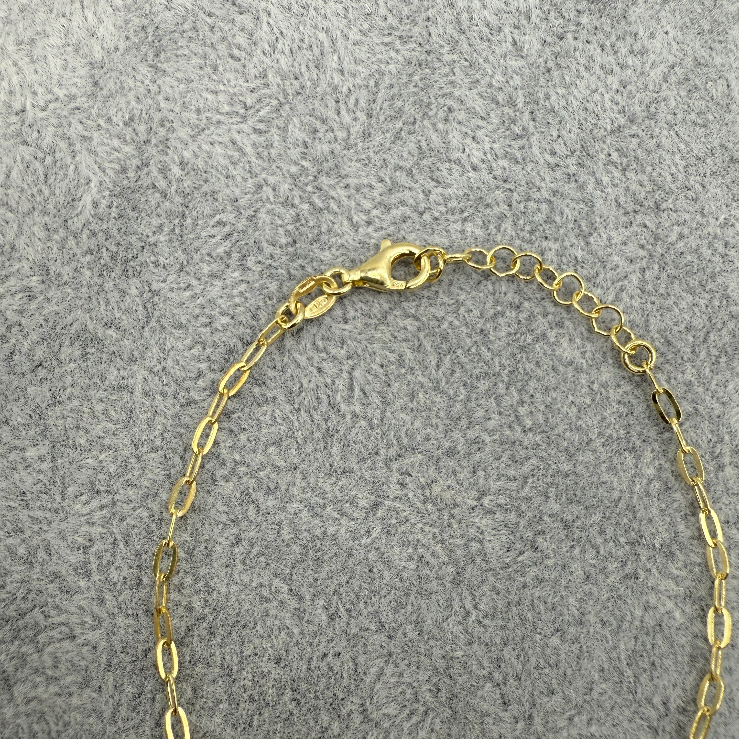 Bracciale Argento925 Dorato Con Stella e Zirconi Art.9946