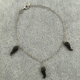 Bracciale Argento925 Con Cornetti Neri Zirconati Art.Cr2