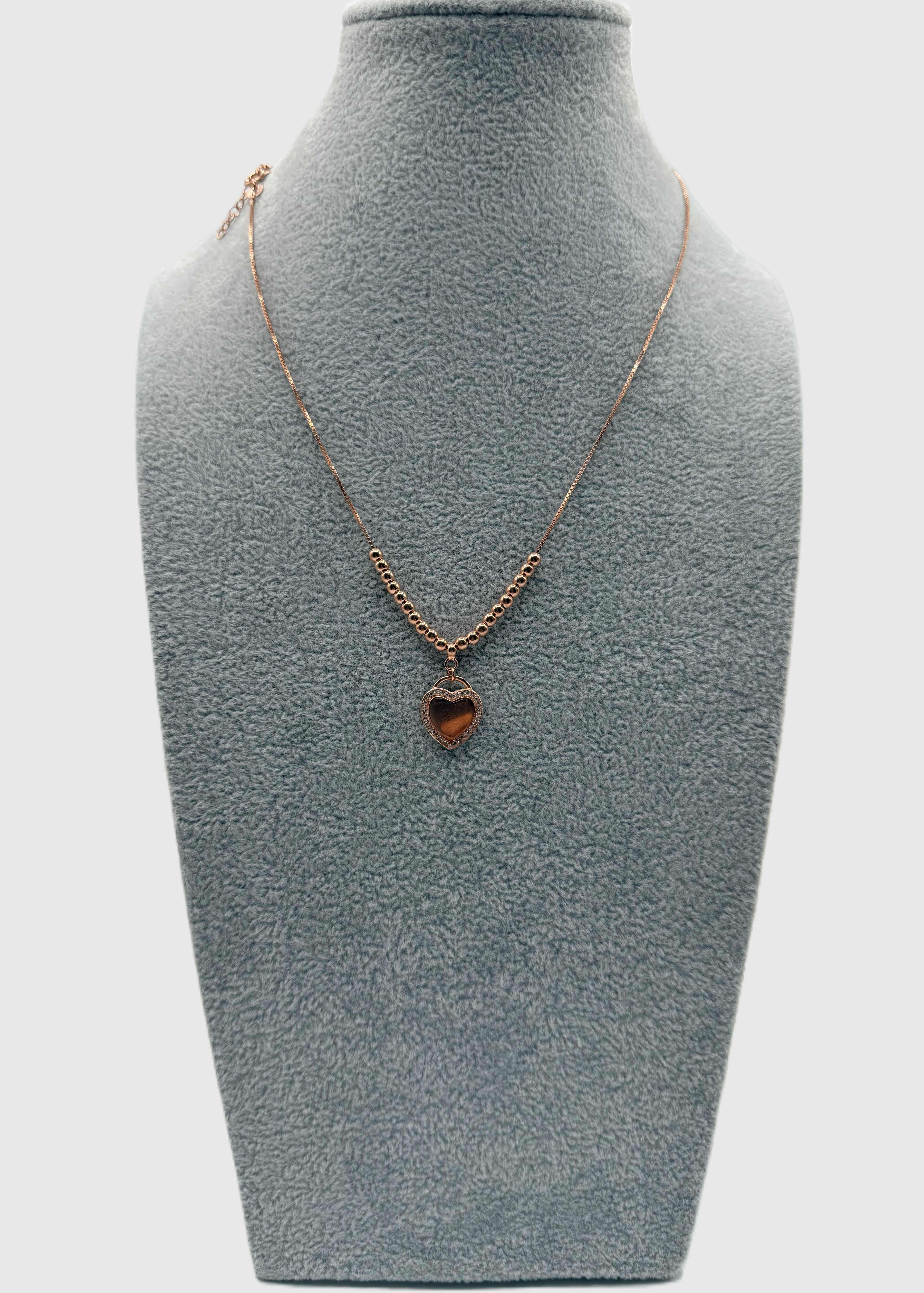 Collana Argento925 Ramata Con Cuore Zirconato Art.BA89A