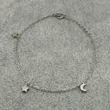 Bracciale Argento925 Con Charms Stella e Luna Art.7127W