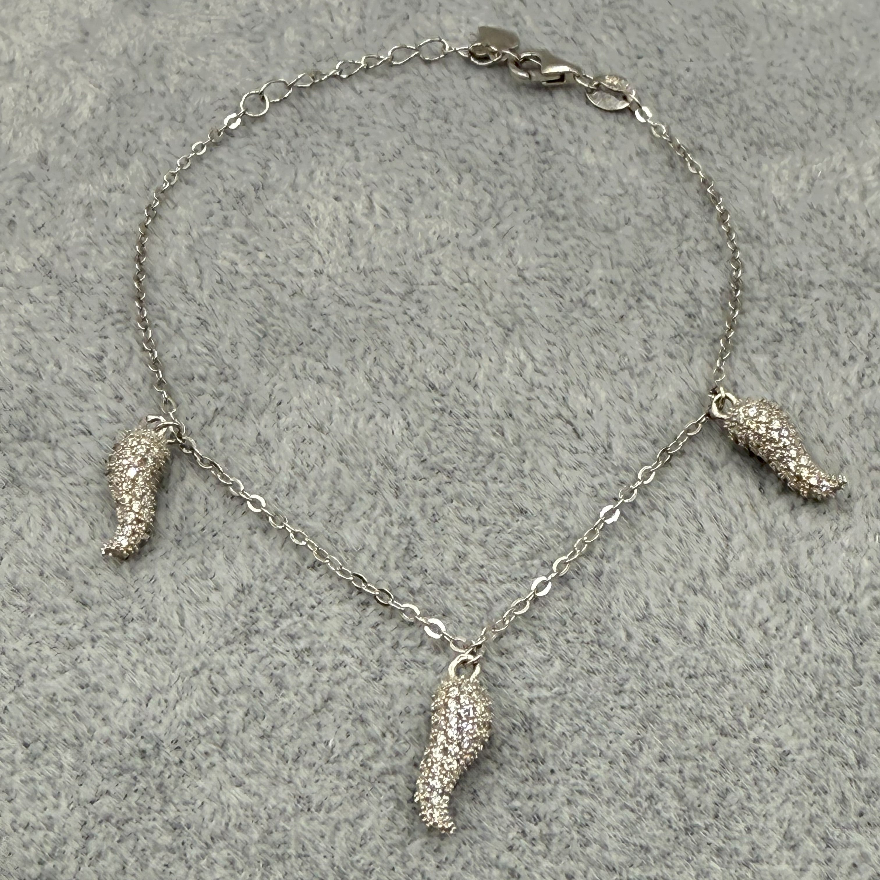 Bracciale Argento925 Con Cornetti Zirconati Art.Cr2