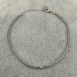 Bracciale Argento925 Tennis Colore Acquamarina TE-15AZ