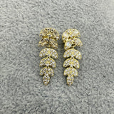 Orecchini in Argento925 Pendenti a Forma Di Foglia Art.037/24