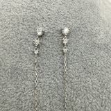 Orecchini in Argento925 Pendenti Con Zirconi Art.9543