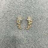 Orecchini in Argento925 Dorati Pendenti Zirconati Art.034/35