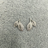 Orecchini in Argento925 Con Foglioline Zirconate Art.037/29