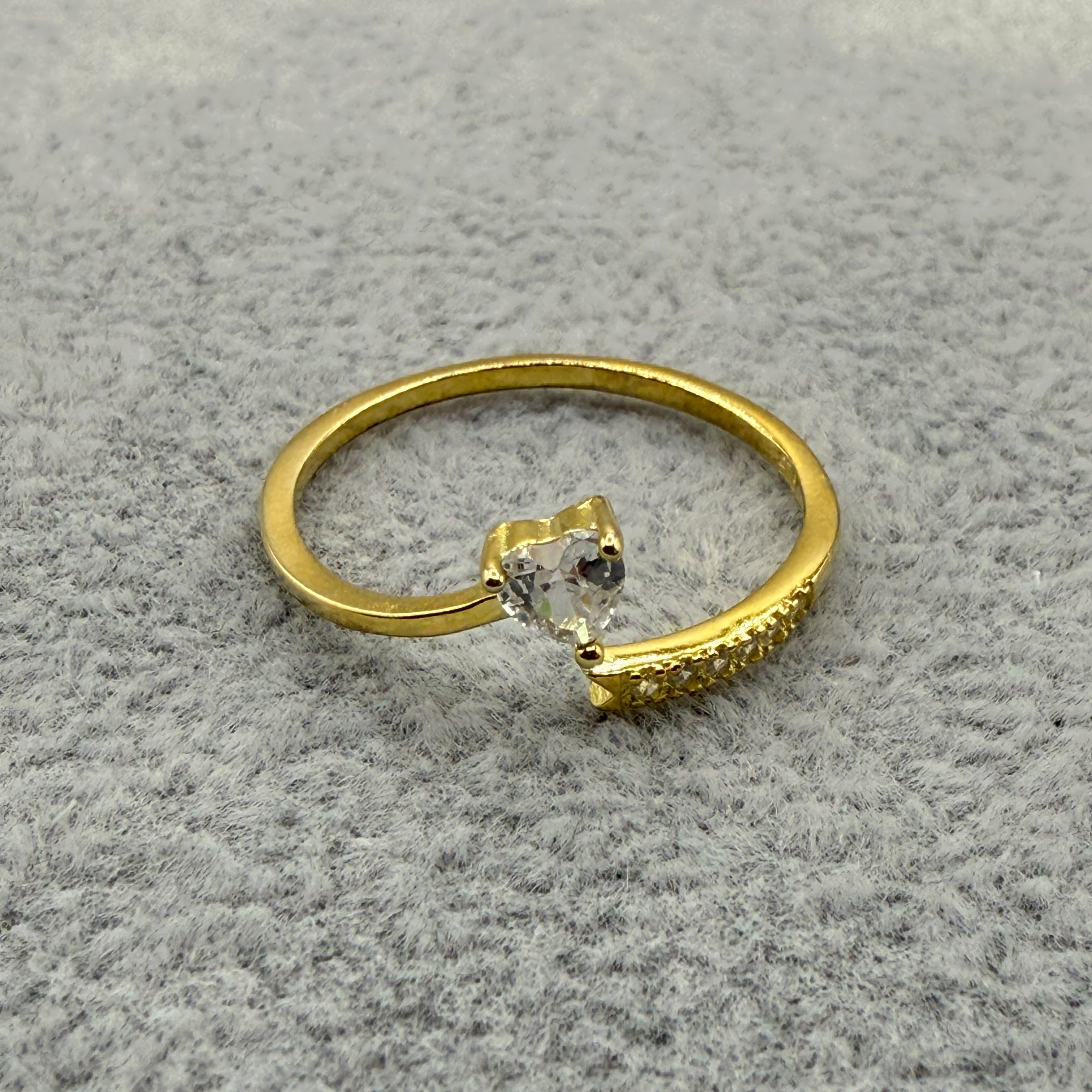 Anello Argento925 Dorato Con Punto Luce Art.A4/145