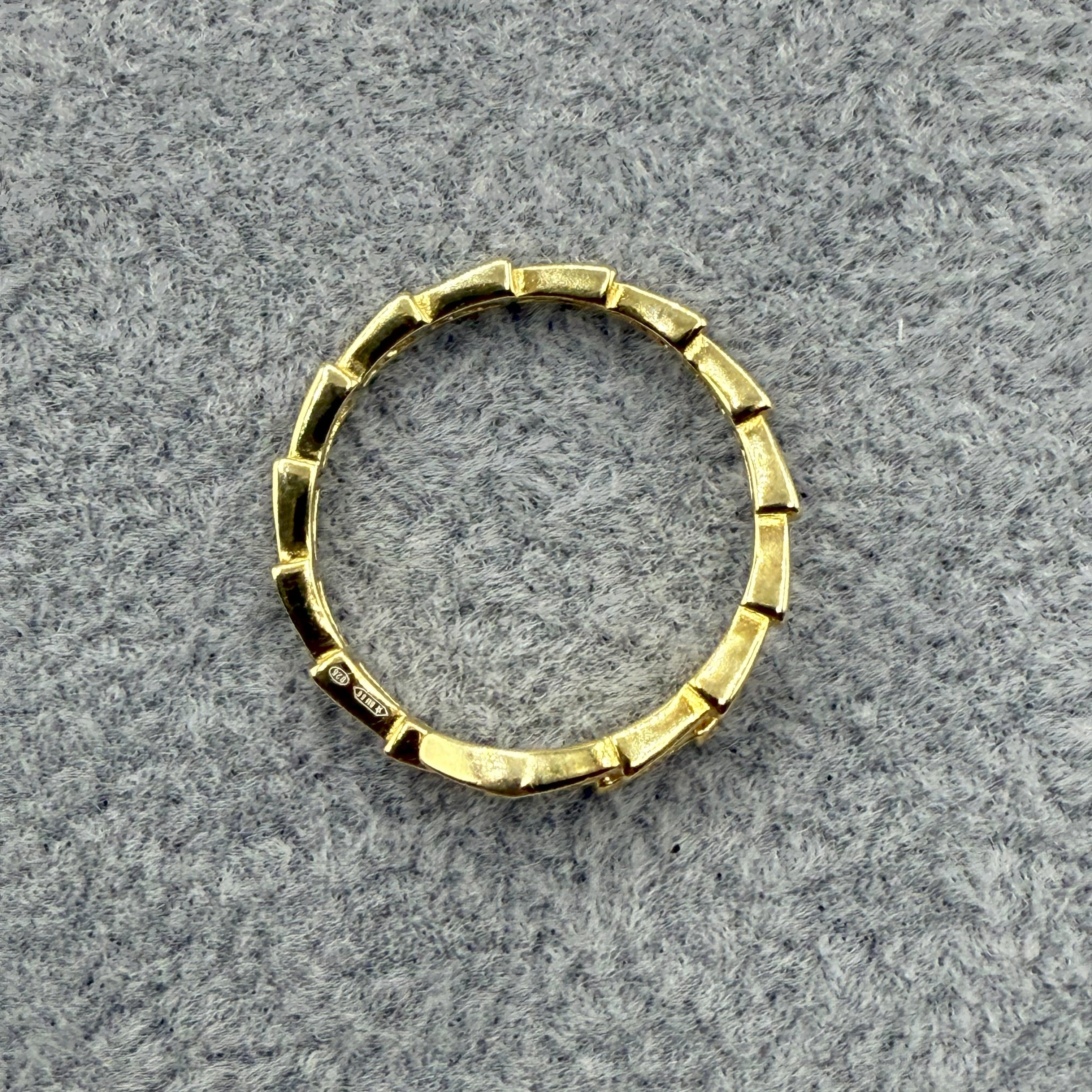 Anello Argento925 Dorato Fantasia Serpente Zirconato Art.A65/39