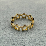 Anello Argento925 Dorato Fantasia a Stelle Art.76044