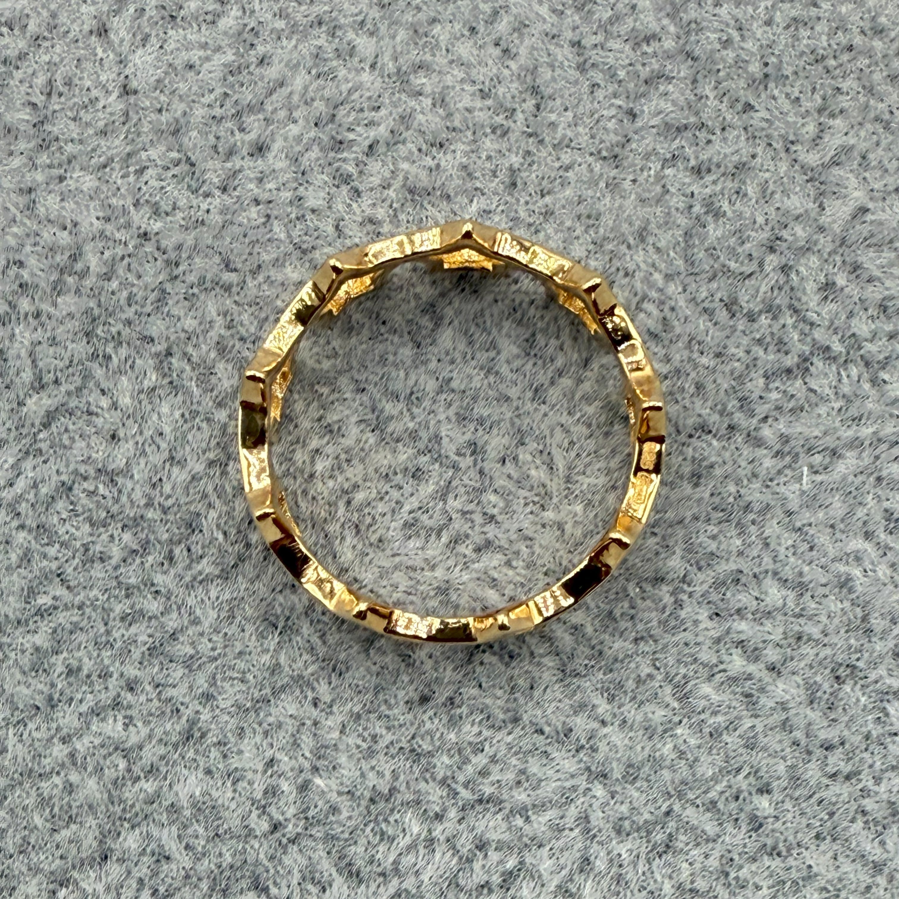 Anello Argento925 Dorato Fantasia a Stelle Art.76044