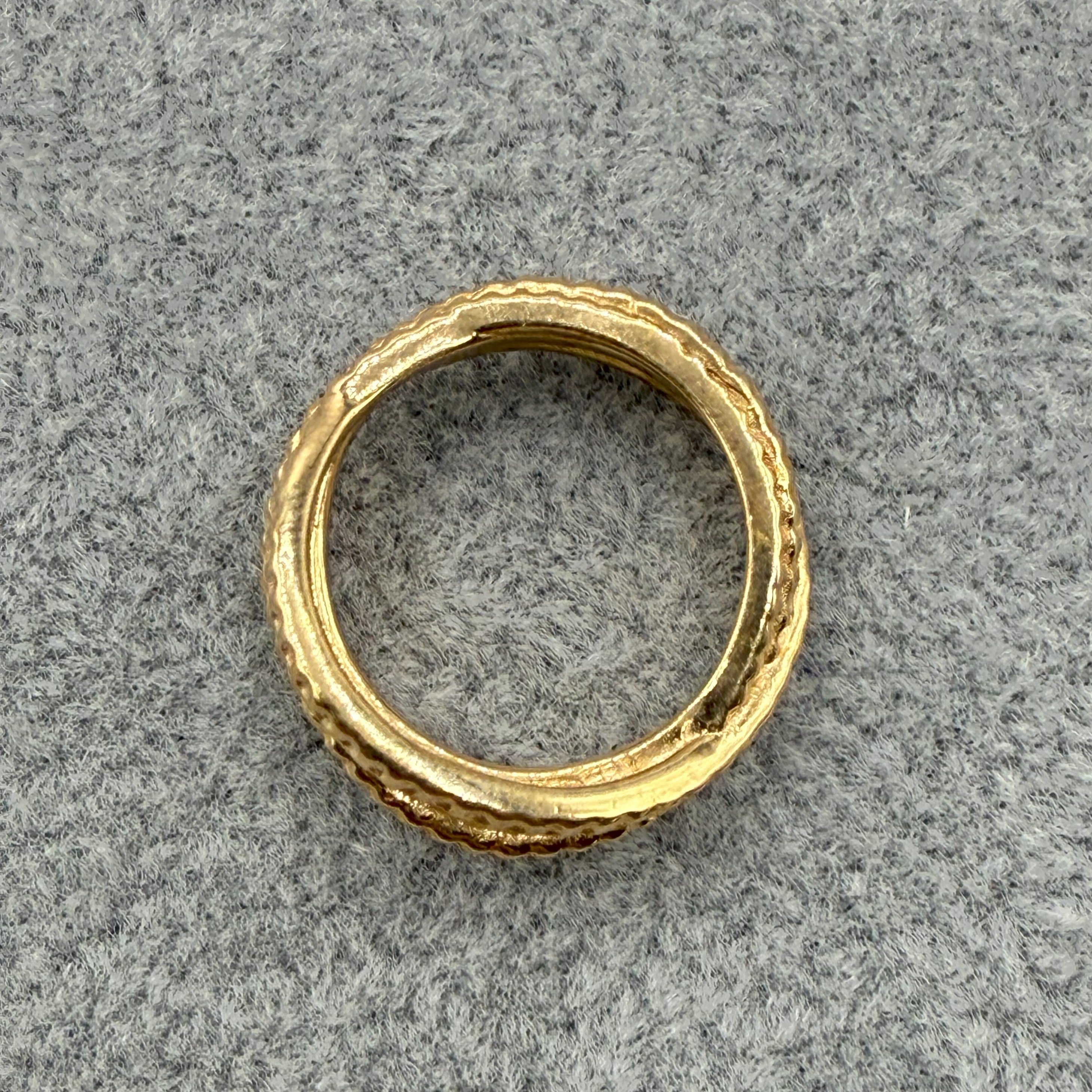 Anello Argento925 Dorato Cerchi Concentrici Art.7712