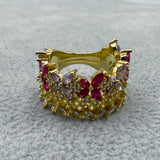 Anello Argento925 Con Zirconi Colorati Art. 7744