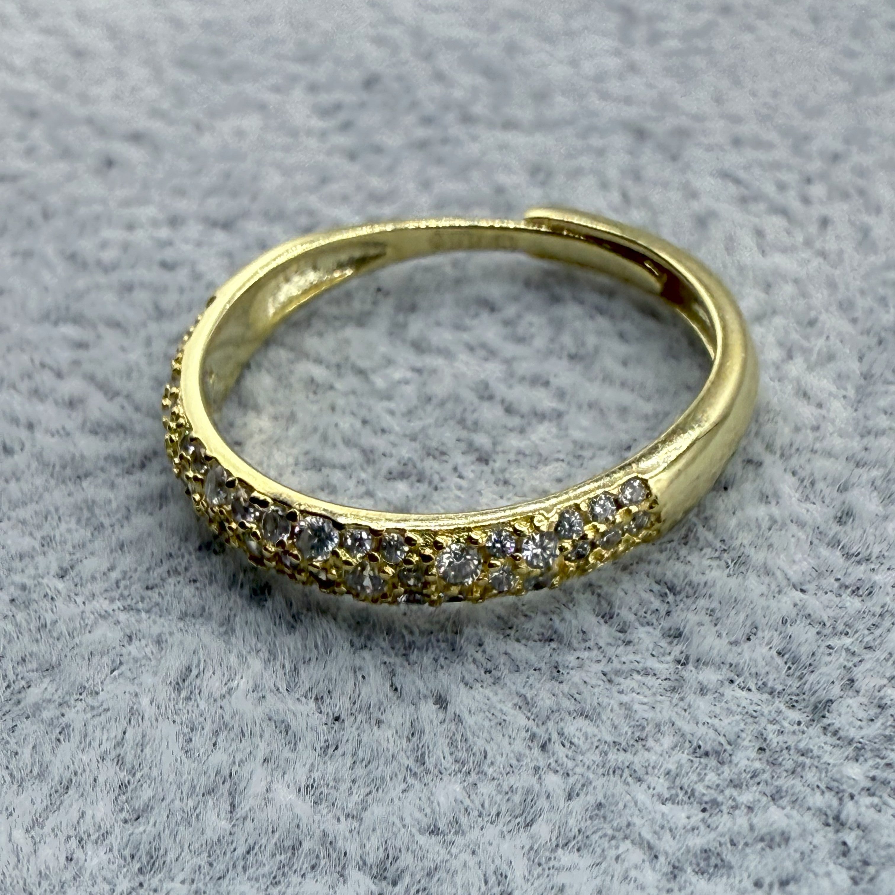 Anello Argento925 Dorato Con Zirconi Art. A100/12e