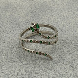Anello Argento925 A Forma Di Serpente Con Zirconi Art. A65/43