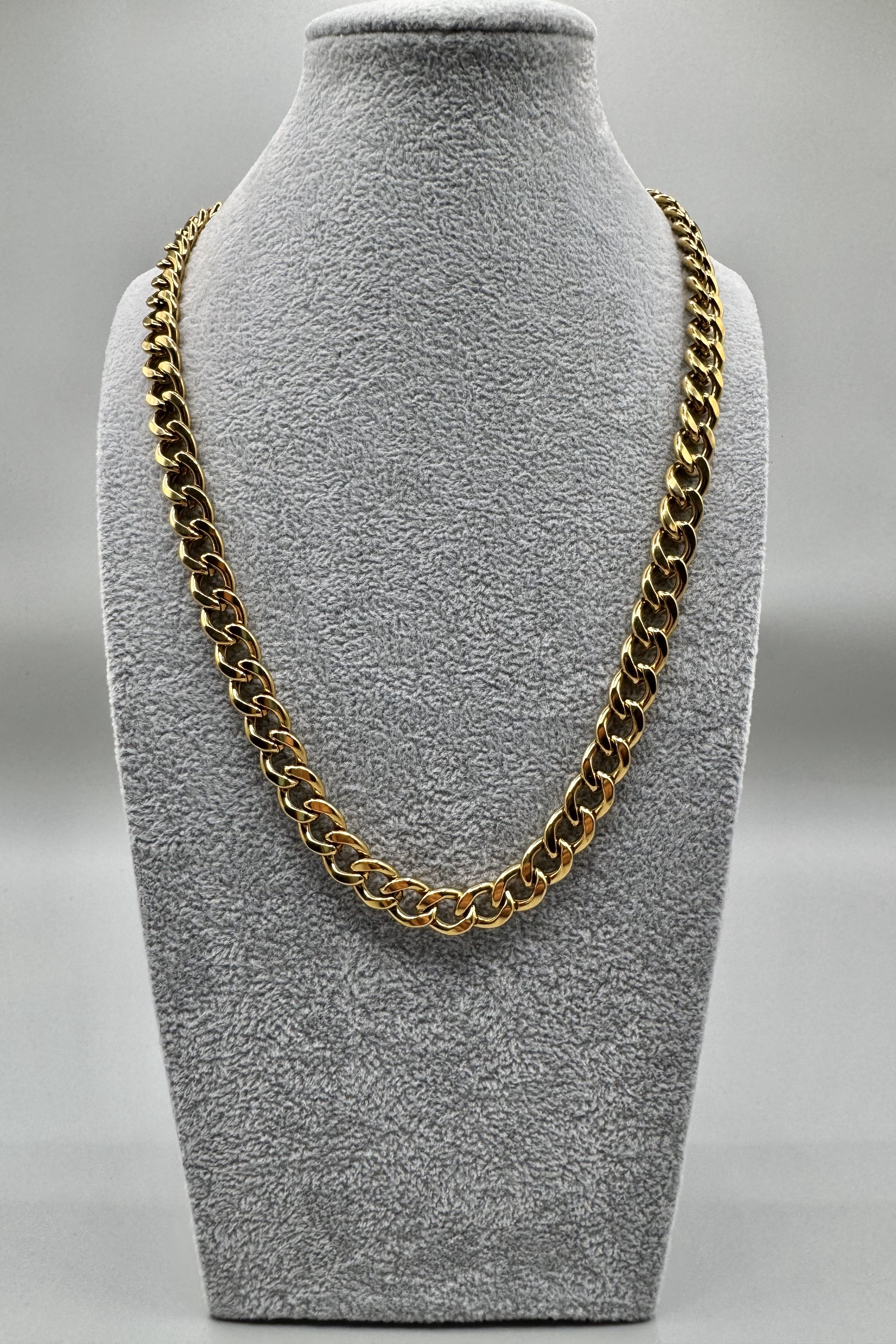 Collana Uomo Acciaio Dorato In Maglia Art.CLU4032GD