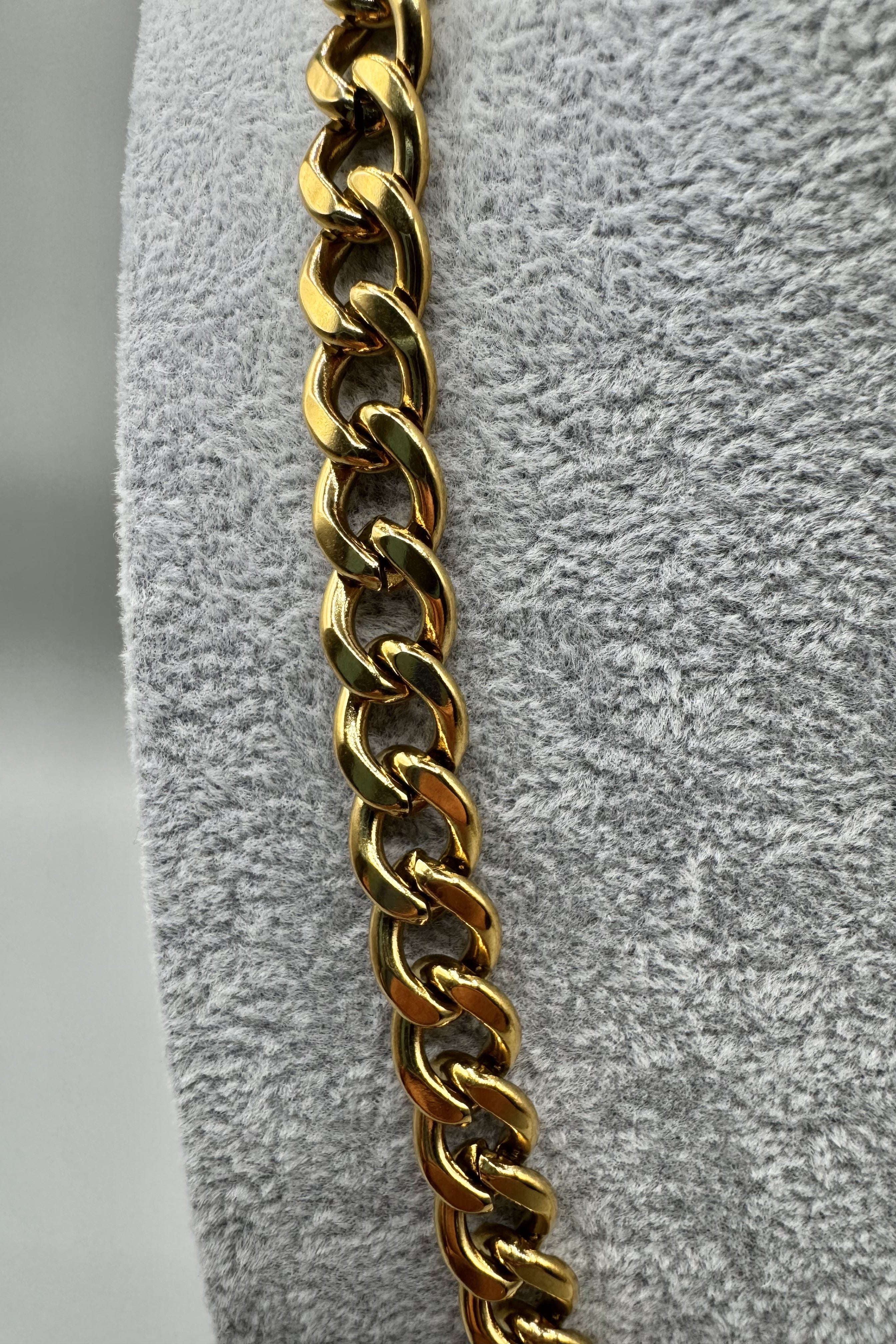 Collana Uomo Acciaio Dorato In Maglia Art.CLU4032GD