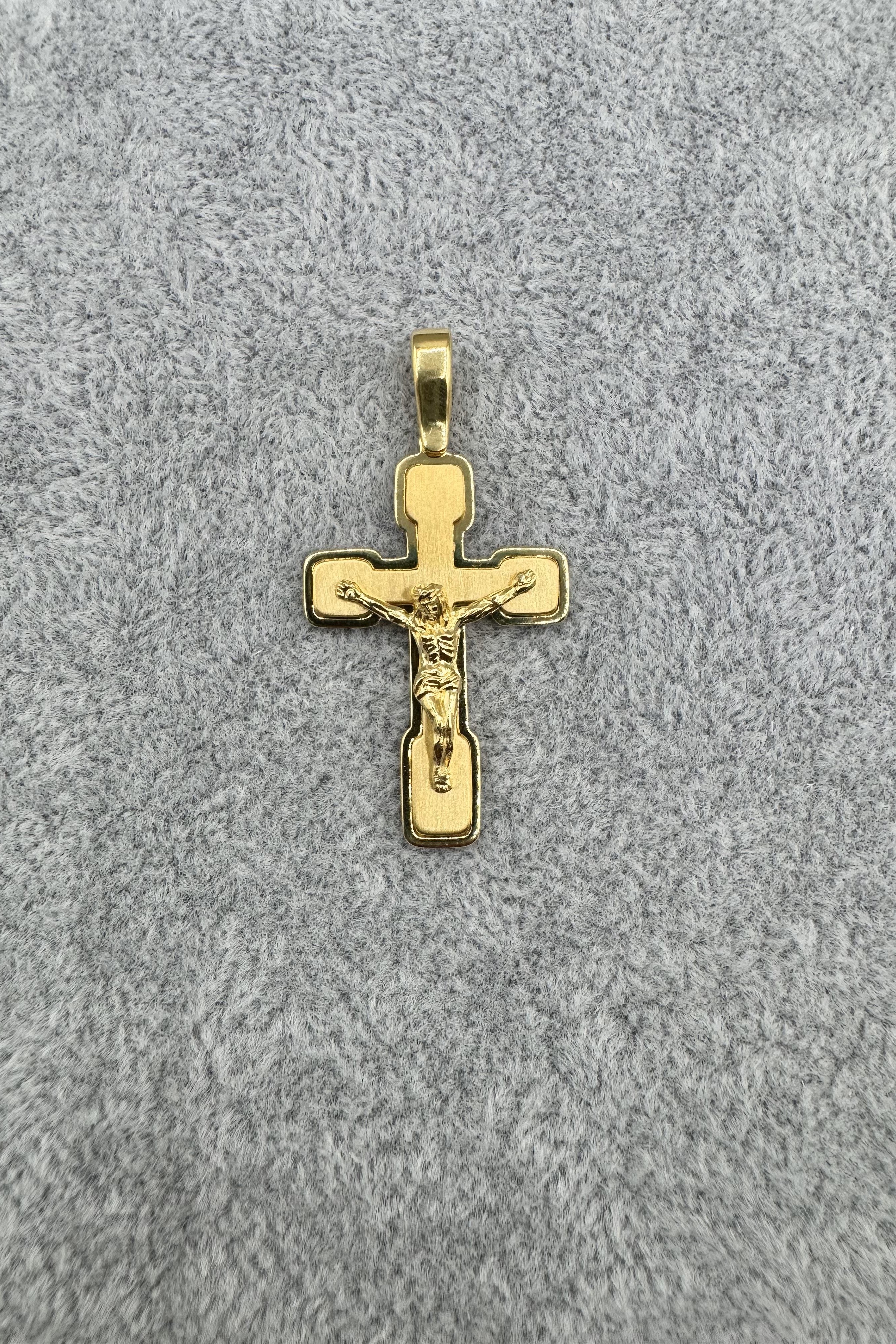 Ciondolo Crocifisso Argento925 Dorato