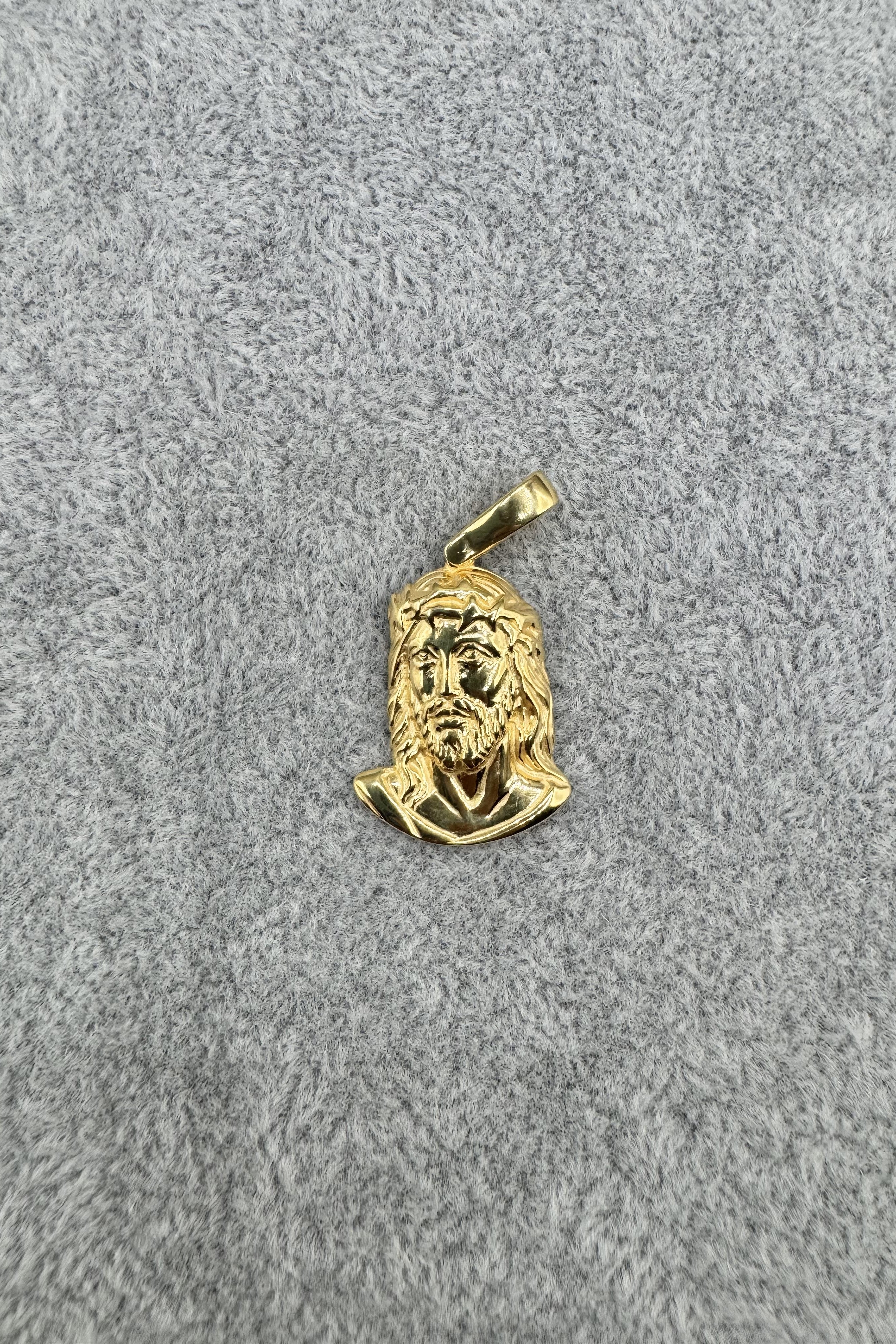 Ciondolo Gesù Argento925 Dorato