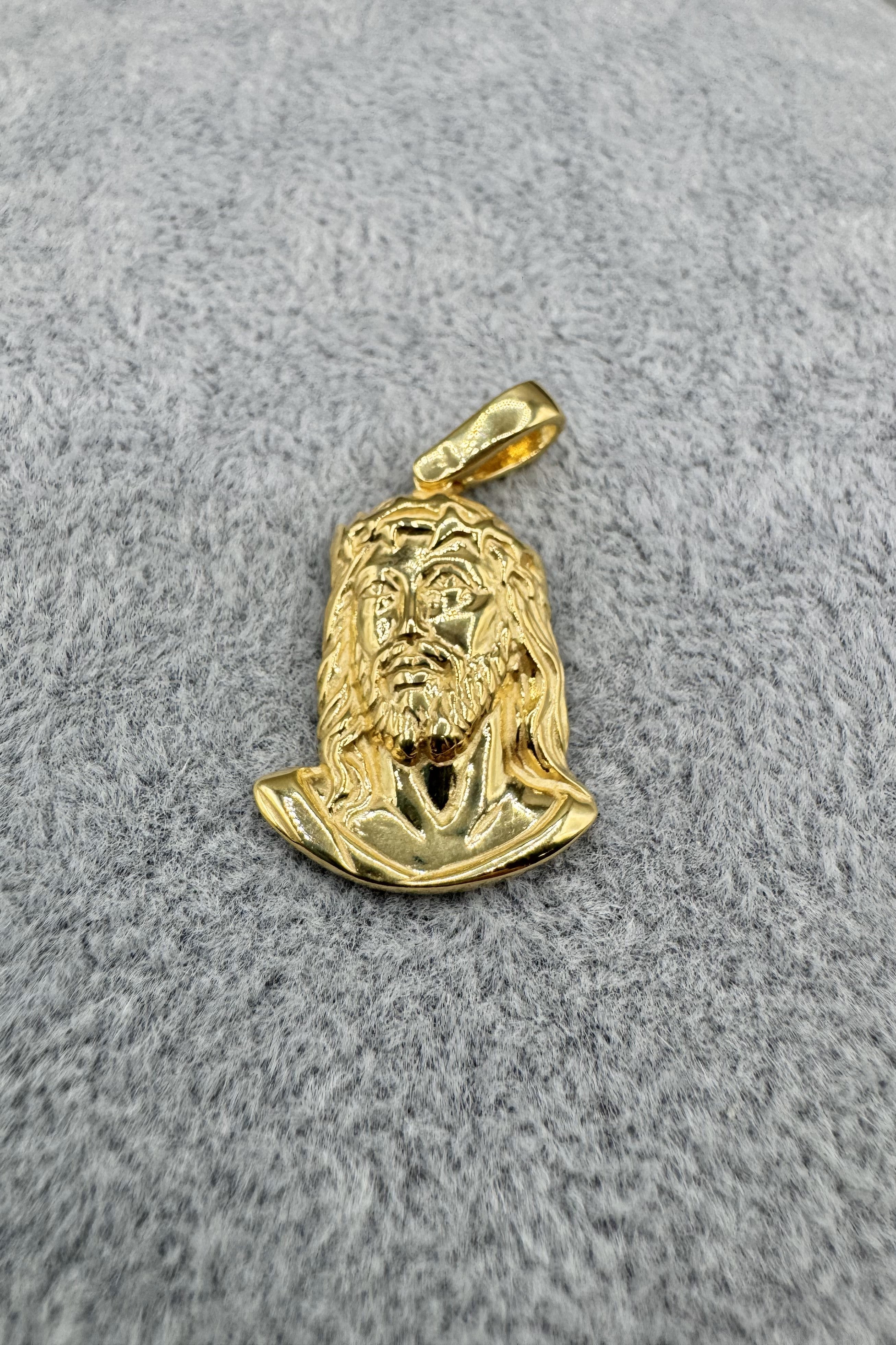 Ciondolo Gesù Argento925 Dorato