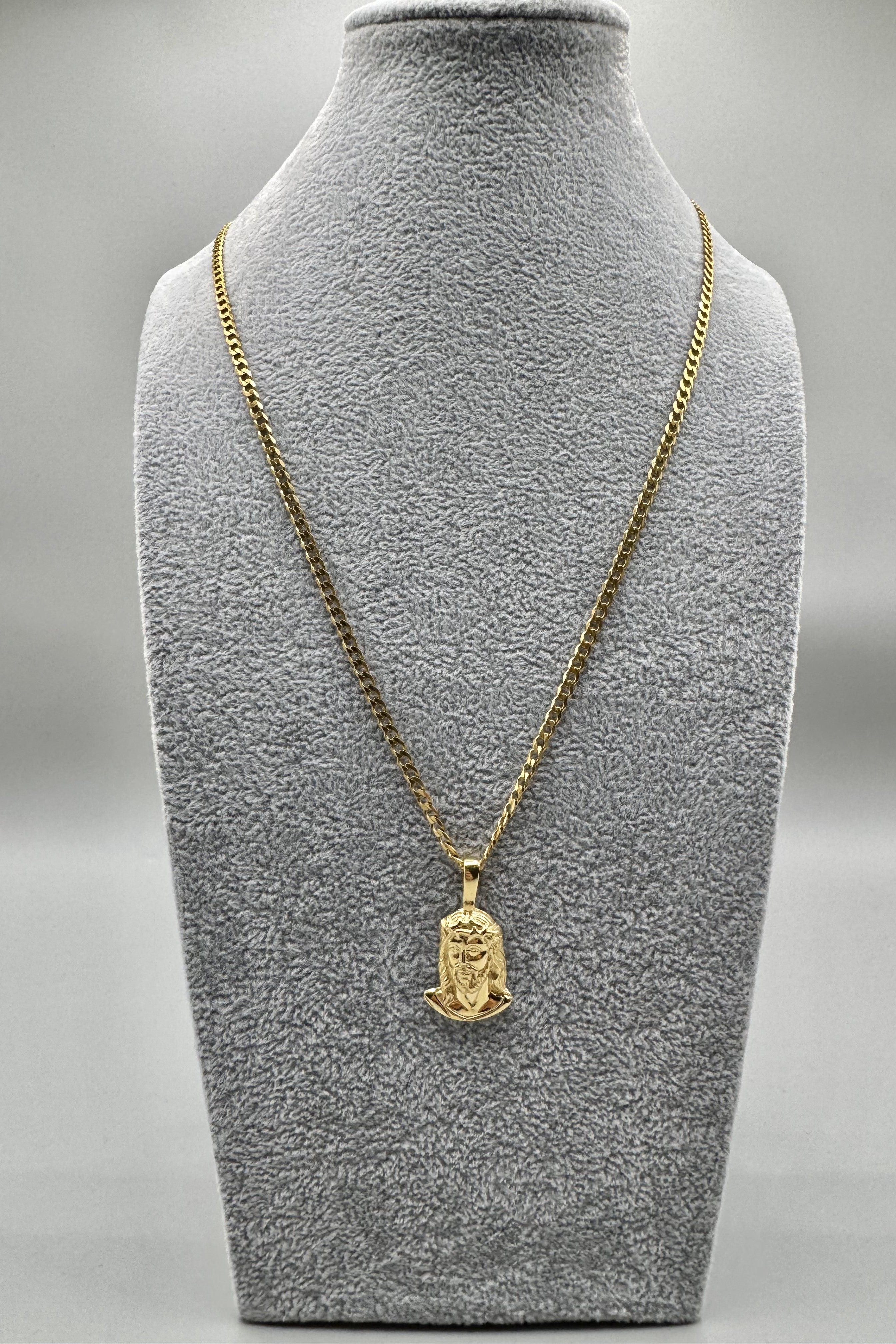 Collana Uomo Argento 925 In Maglia Con Ciondolo Gesù