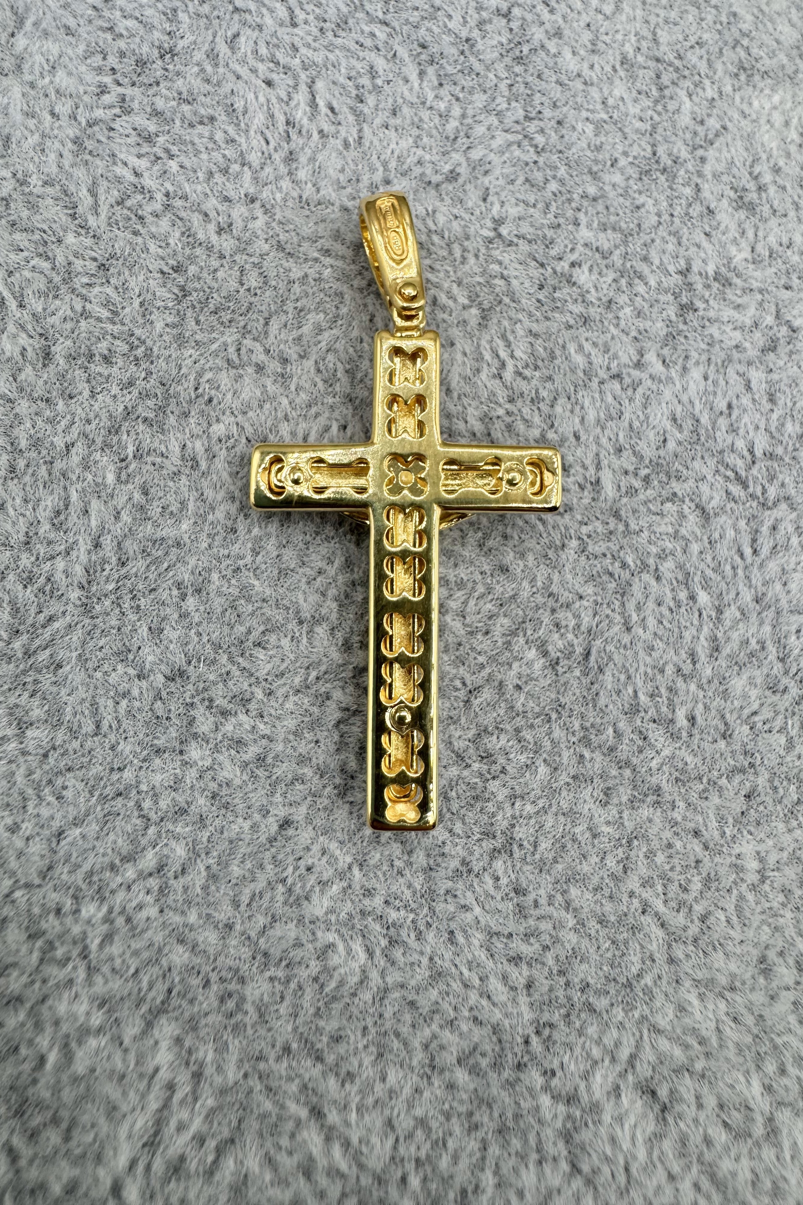 Ciondolo Crocifisso Argento925 Dorato