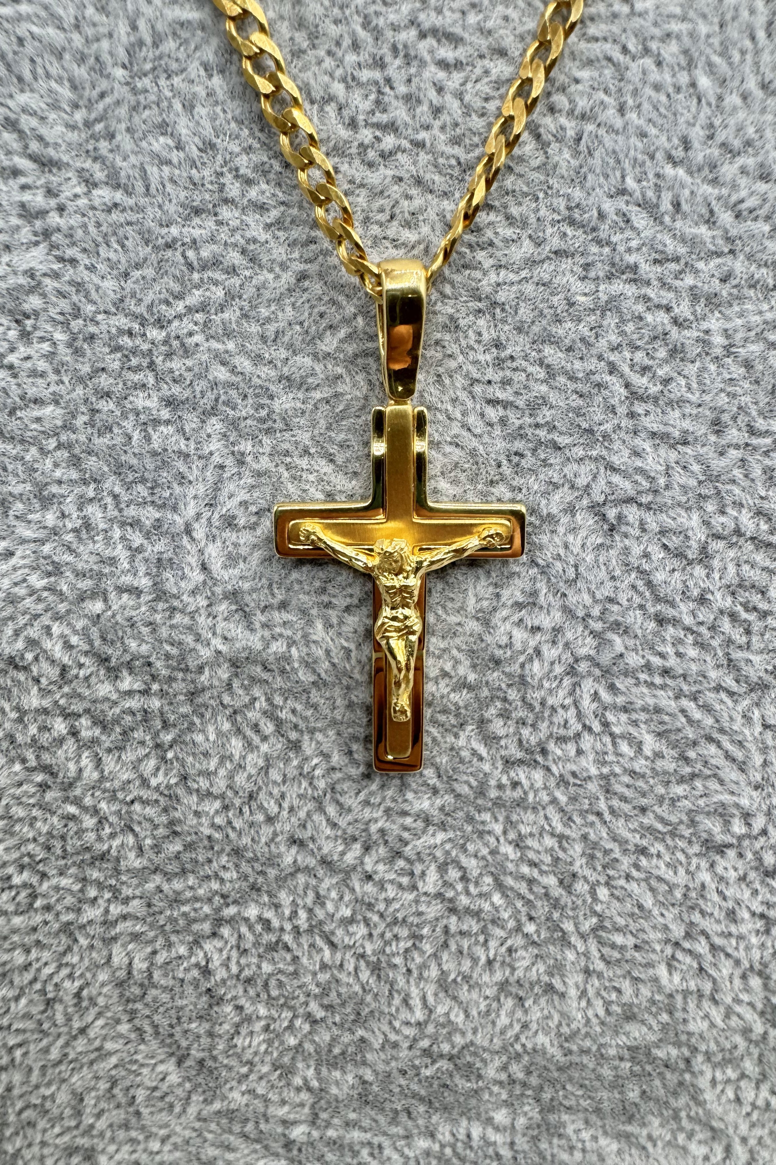 Ciondolo Crocifisso Argento925 Dorato