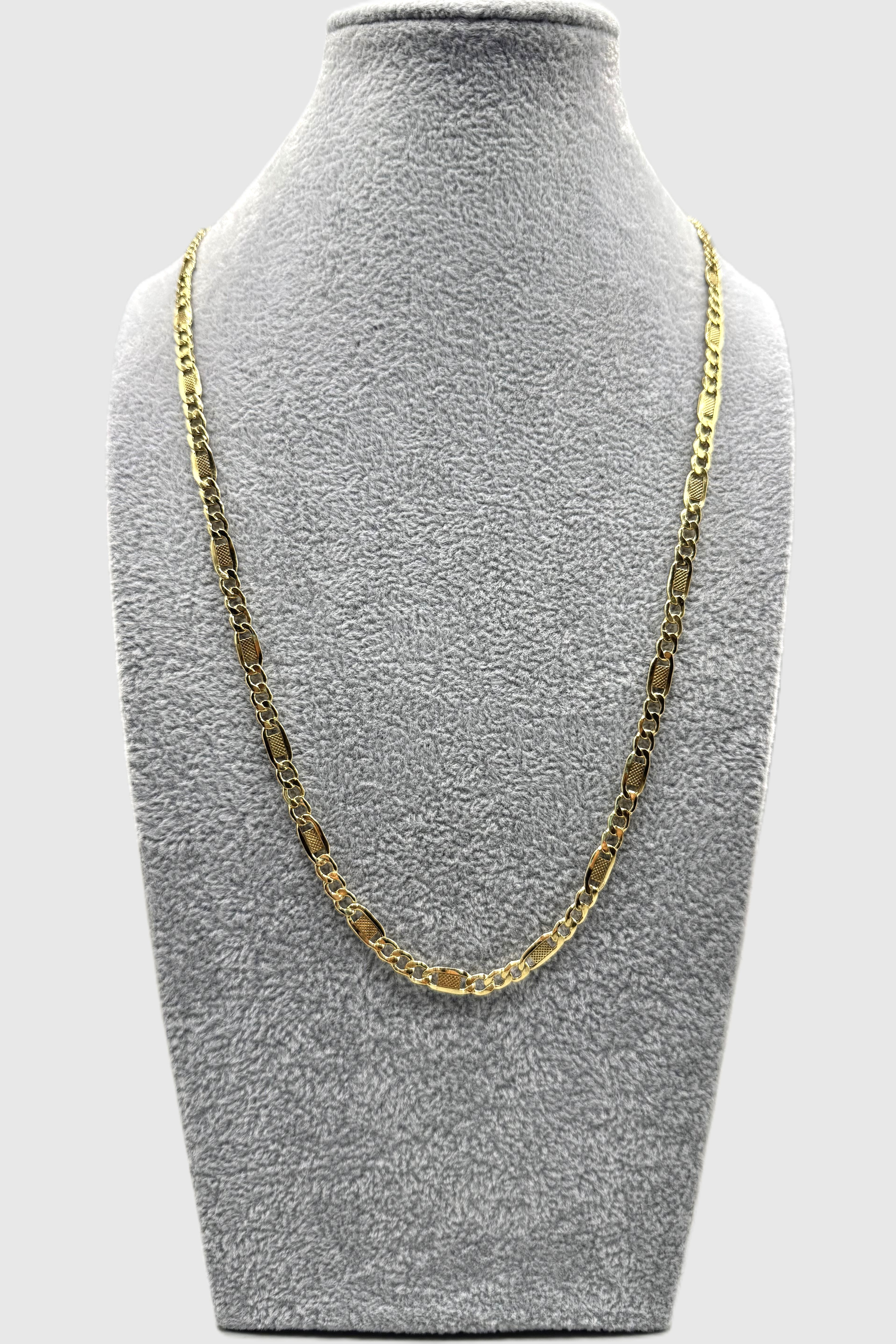 Collana Uomo 3+1  Con Ciondolo Crocifisso Argento 925