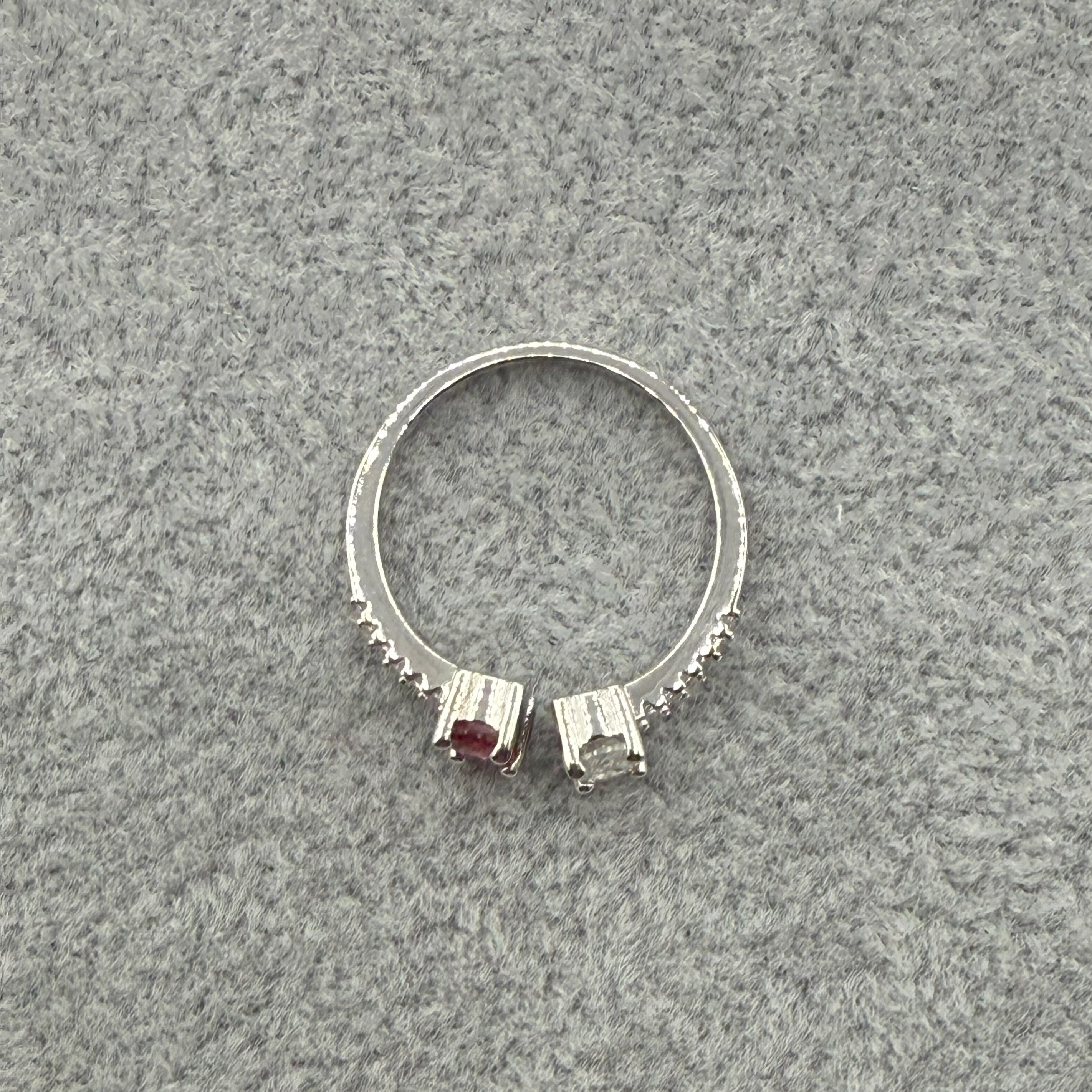 Anello Argento925 Con Zirconi Centrali Art. 9463