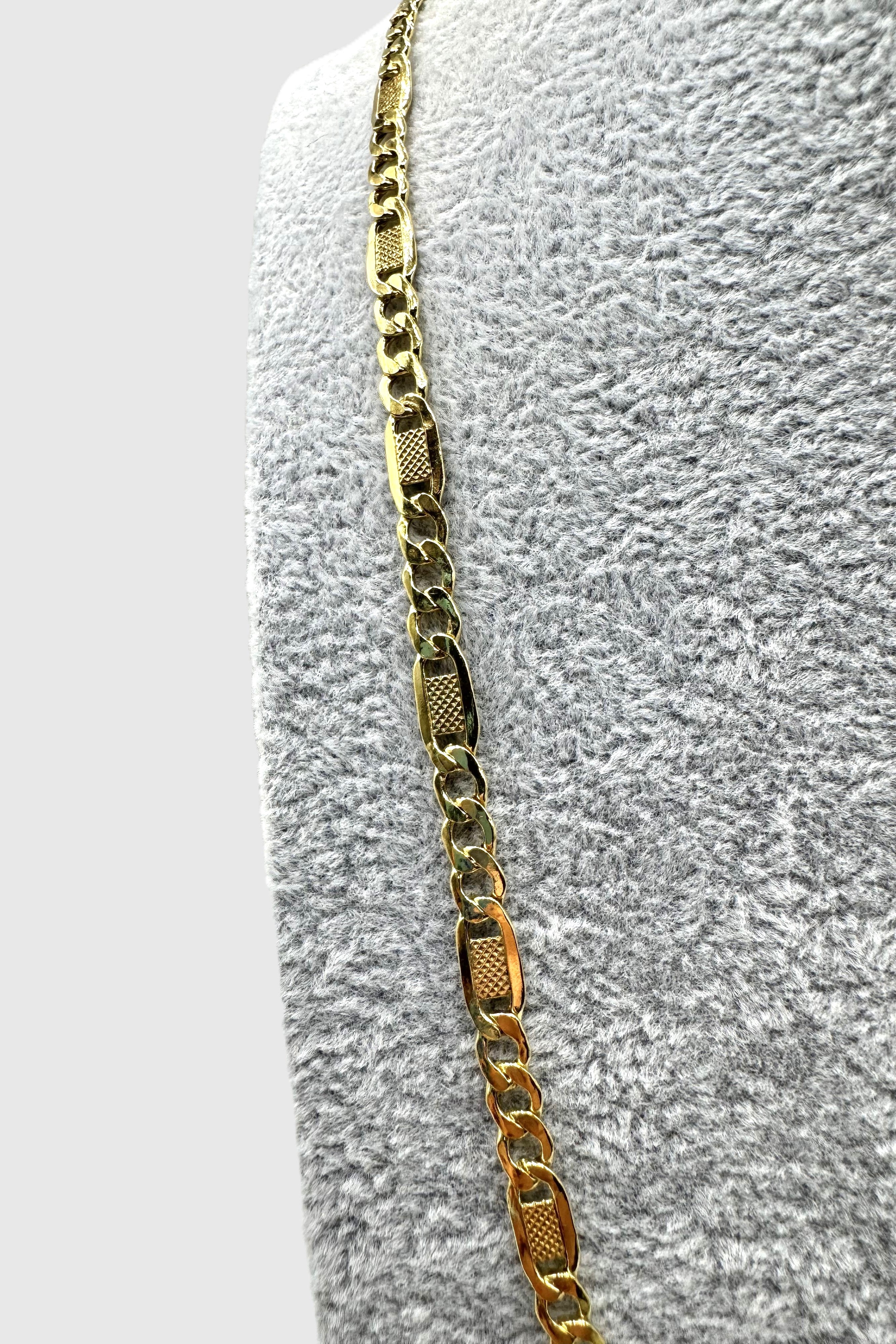 Collana Uomo 3+1  Con Ciondolo Crocifisso Argento 925