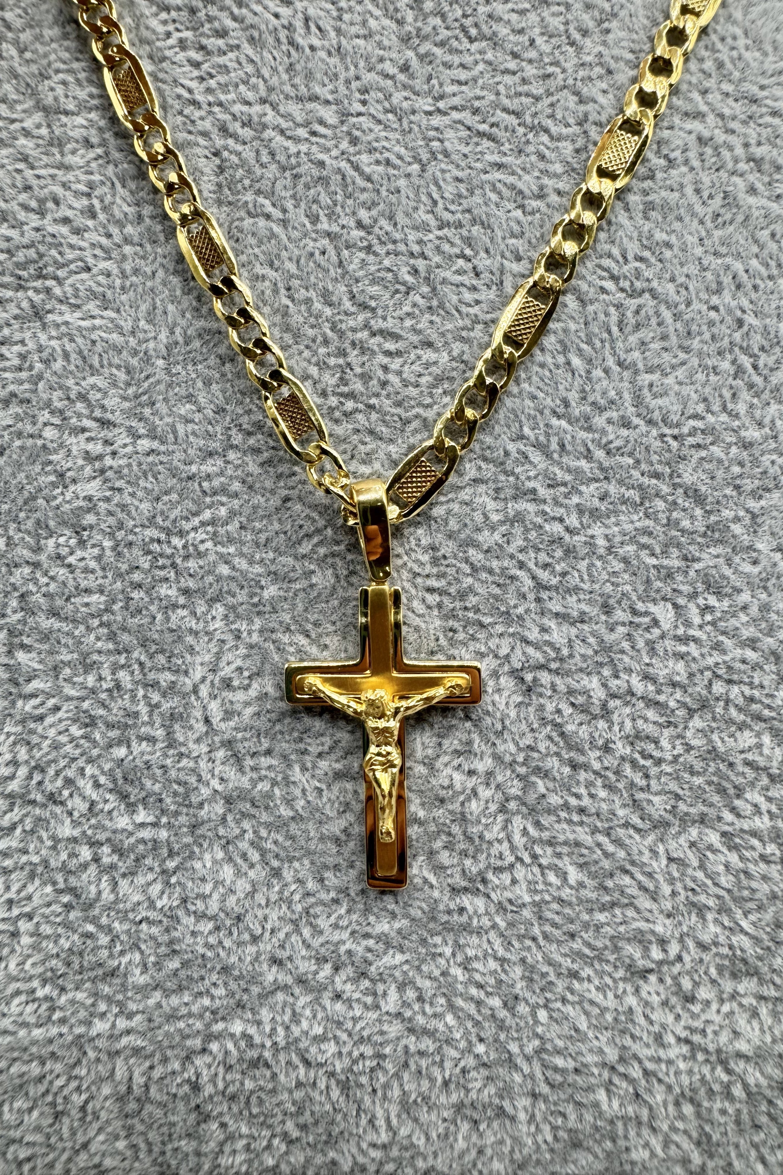 Ciondolo Crocifisso Argento925 Dorato