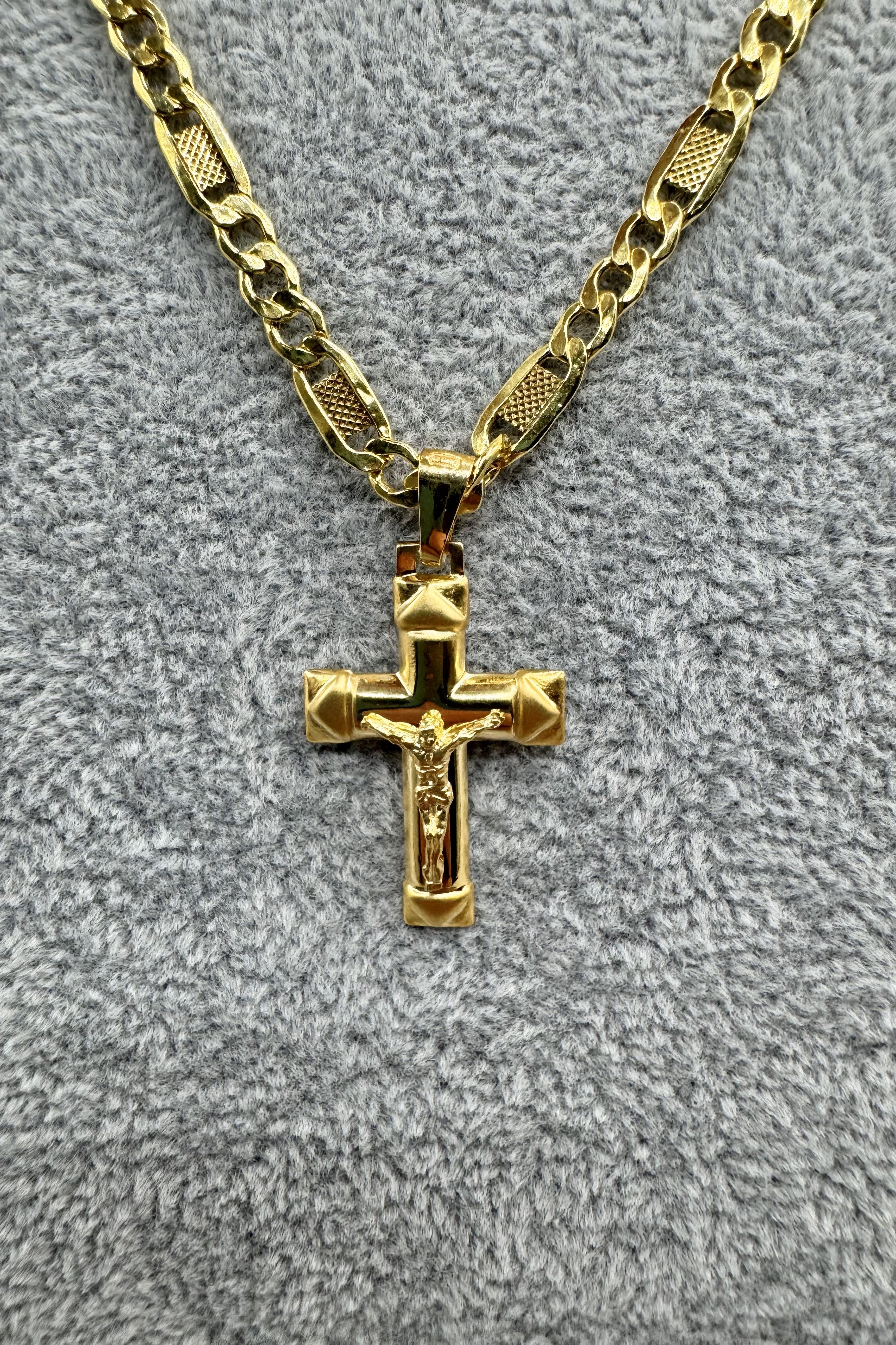 Ciondolo Crocifisso Argento925 Dorato