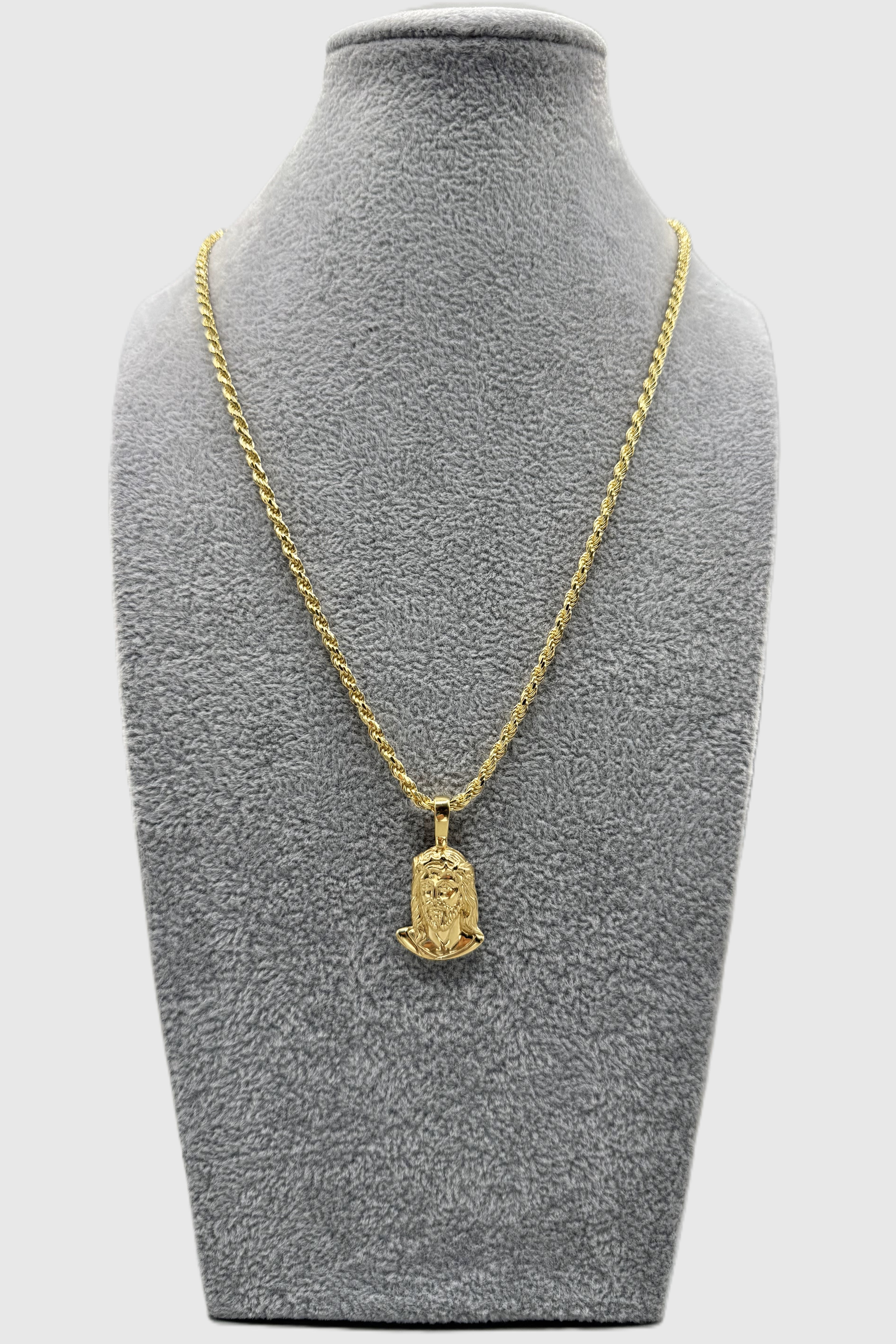 Collana Funetta 5 mm Con Ciondolo Gesù Argento 925