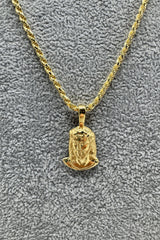 Collana Funetta 5 mm Con Ciondolo Gesù Argento 925